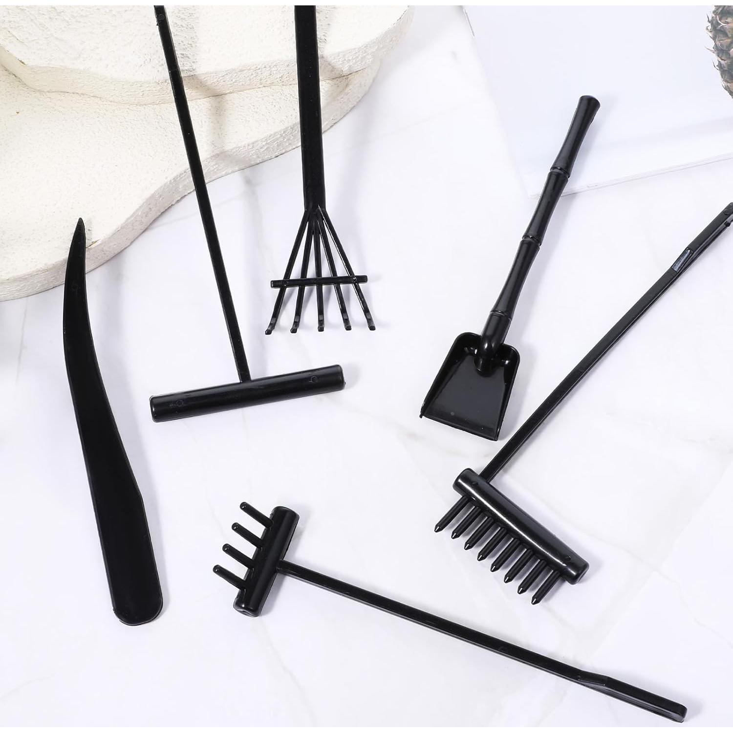 Kit de Jardín Zen Mini LIQWEI 6 Piezas Accesorios Relax