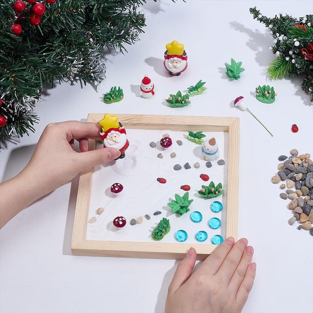 Kit de Jardín Zen Mini Navideño Webeedy con Bandeja 20cm