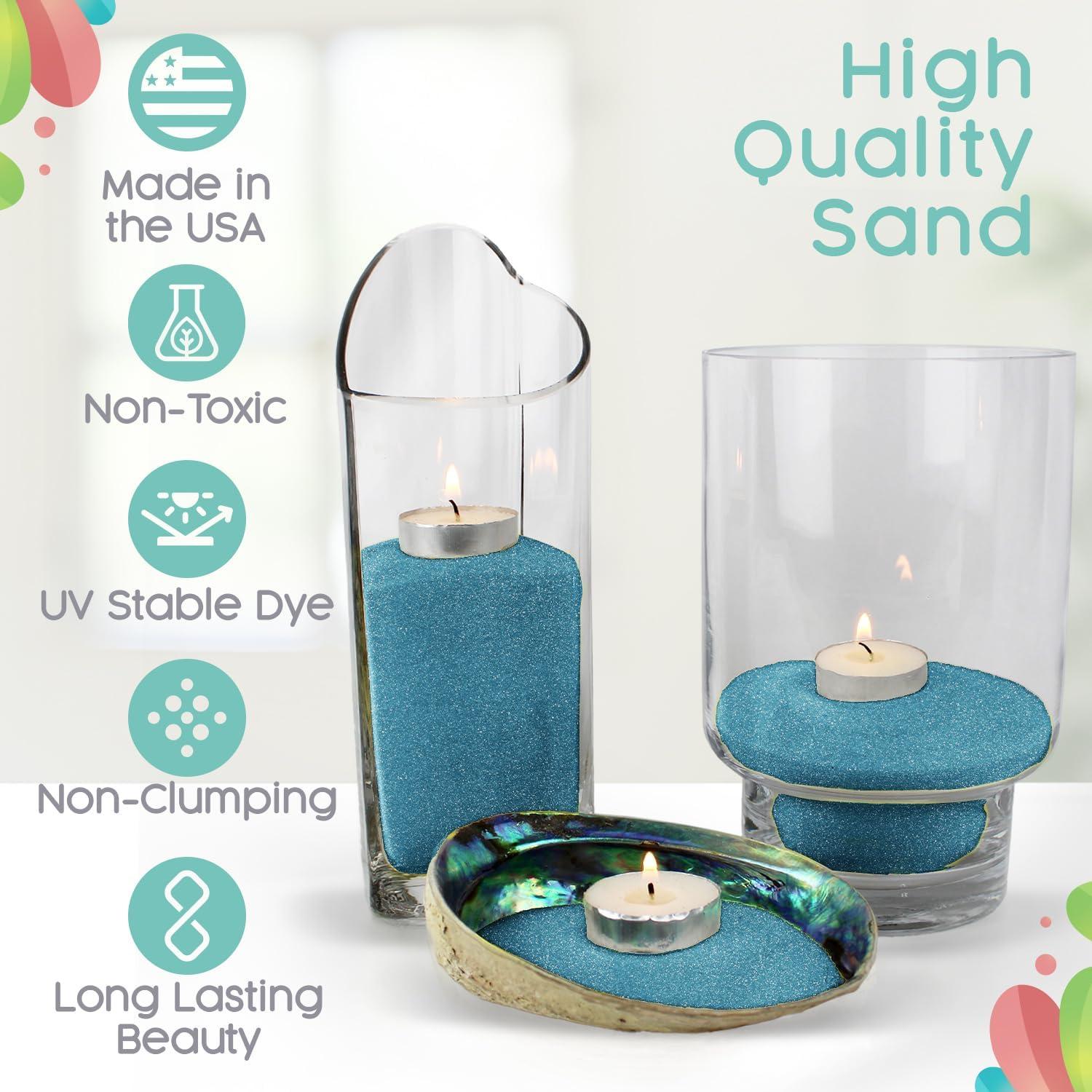 Arena de Color Pacífico Sandsational Sparkle 0.61 kg para Bodas