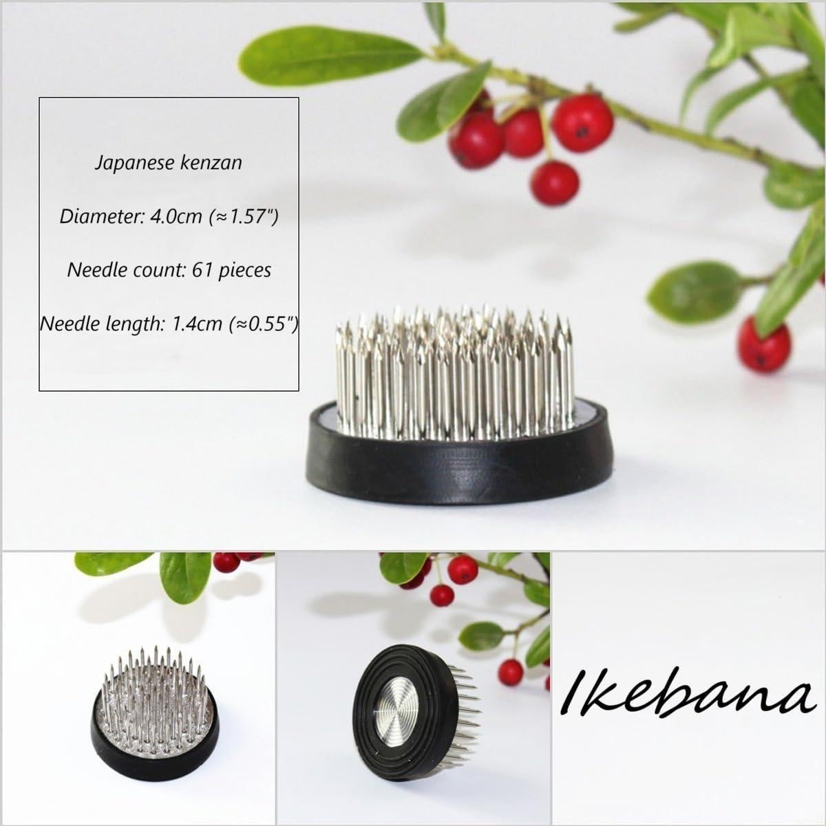 Kit de Jarrón Ikebana iToids Cerámica 15cm Redondo