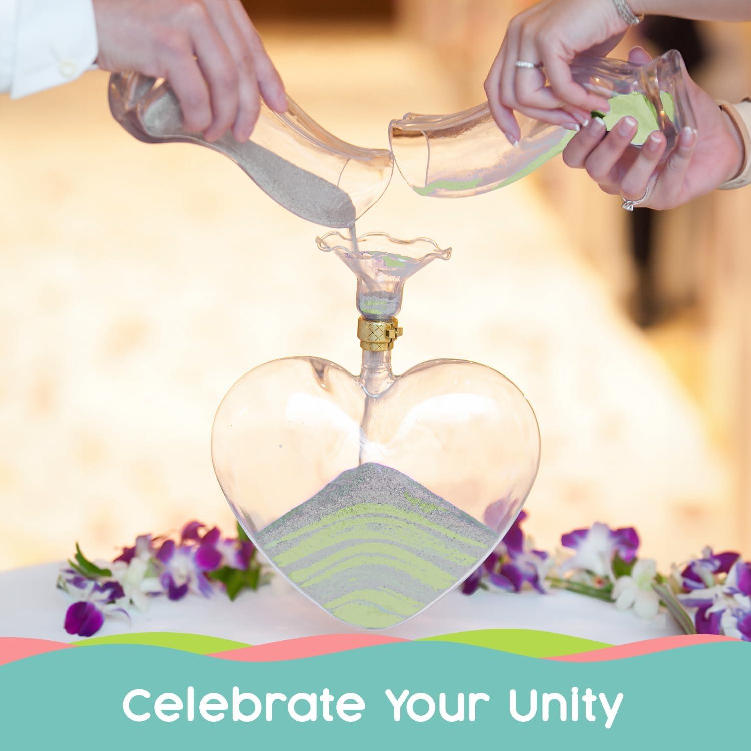 Arena de Unión Brillante Plateada Sandsational 22oz - Decoración