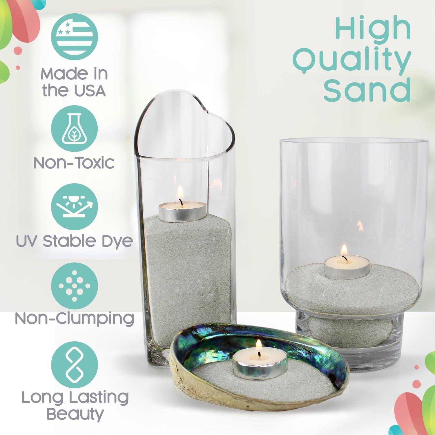 Arena de Unión Brillante Plateada Sandsational 22oz - Decoración