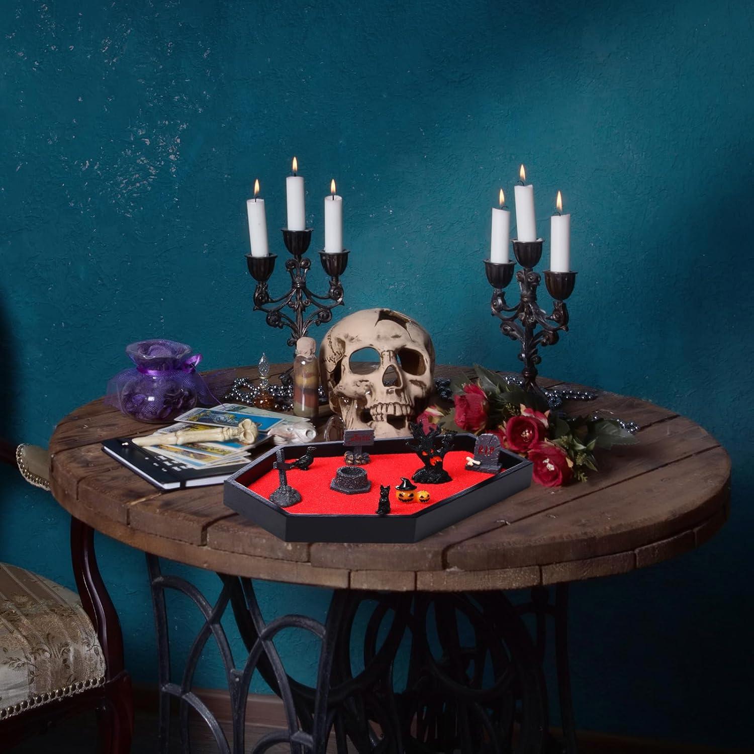 Kit de Jardín Zen de Halloween WinnerWhy con Bandeja de Ataúd