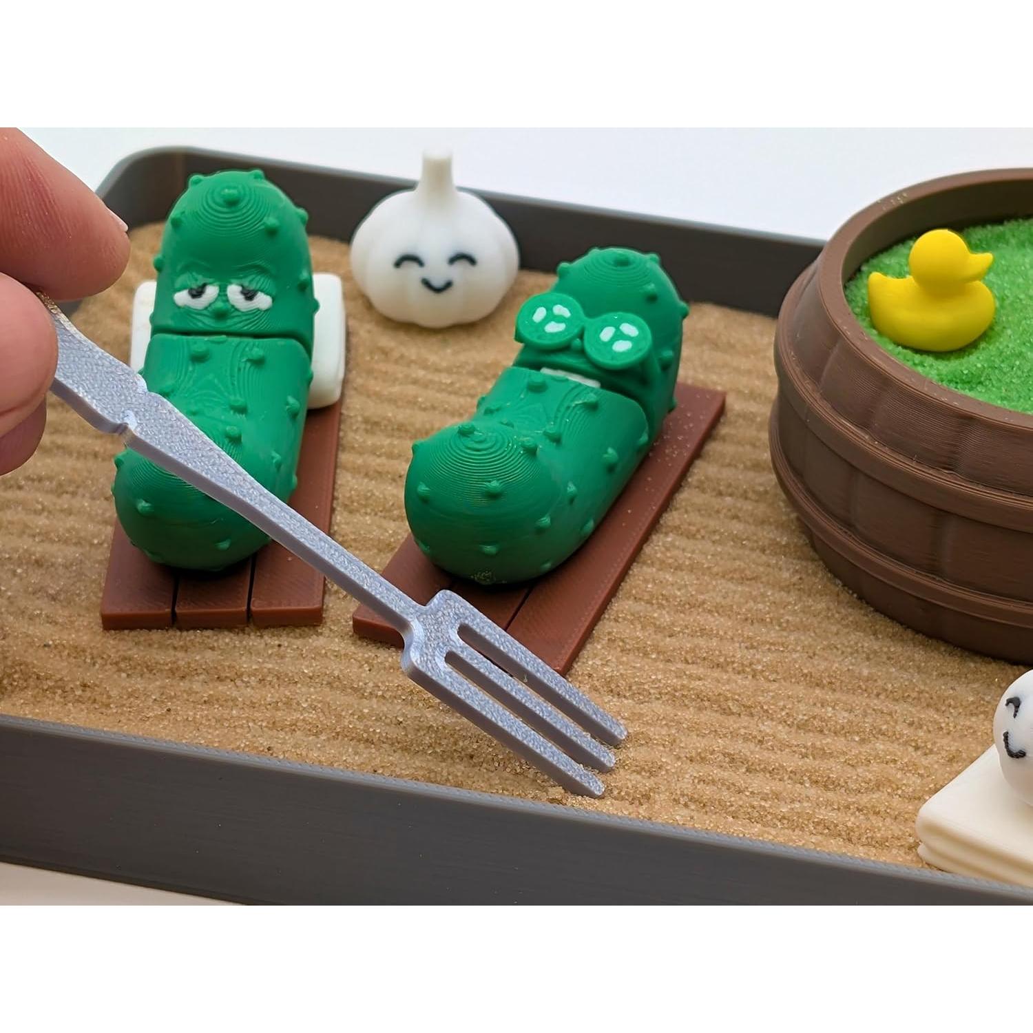 Jardín Zen de Pepinillo UglaForge - Kit de Escritorio Miniatura