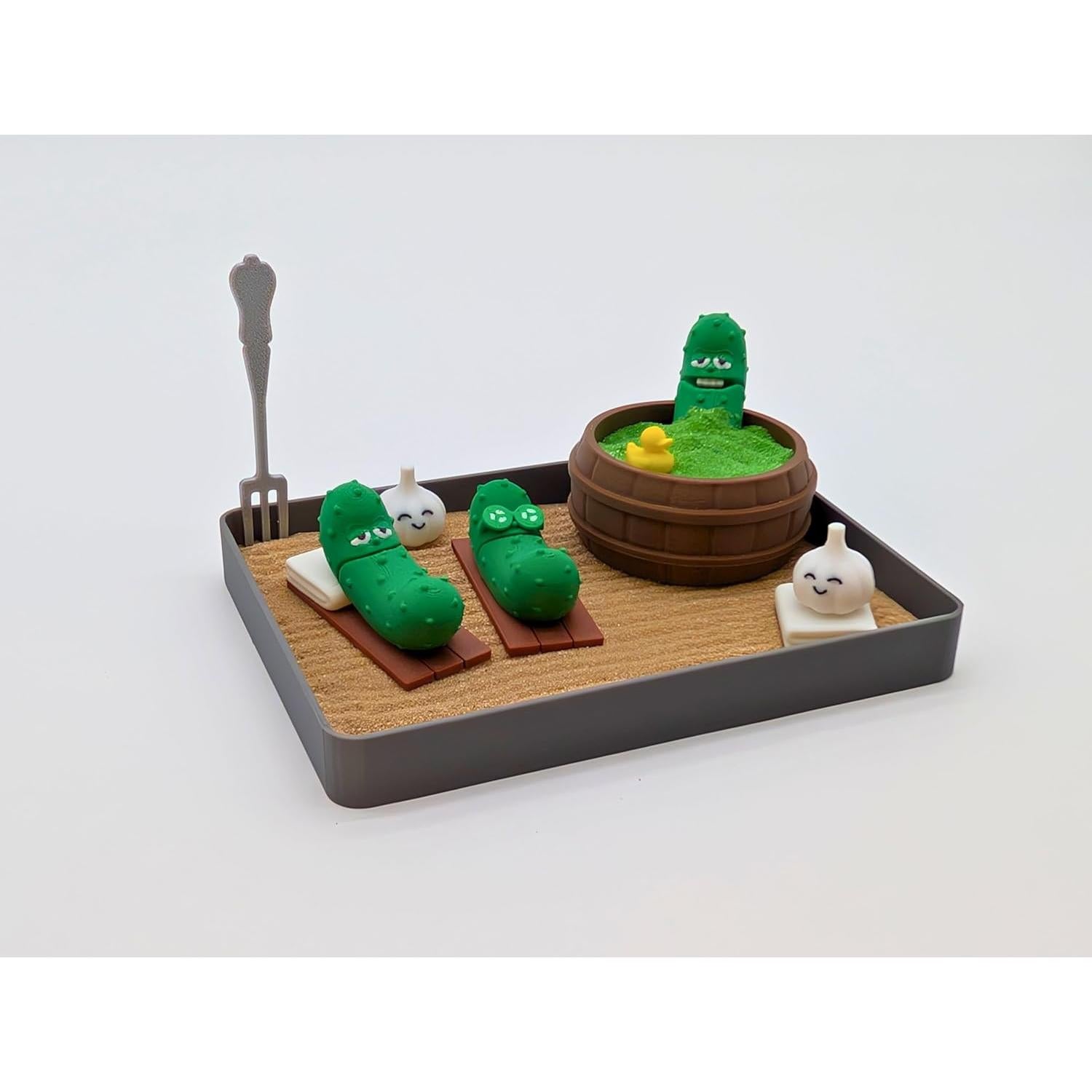 Jardín Zen de Pepinillo UglaForge - Kit de Escritorio Miniatura