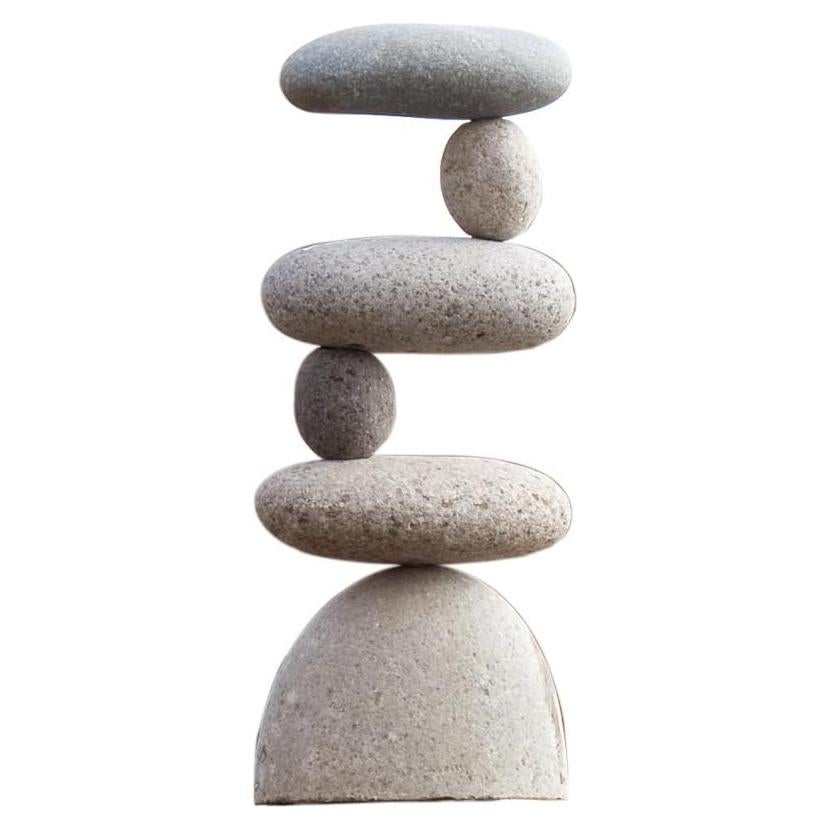 Escultura de Cairn de Piedra Natural Garden Age 28 cm