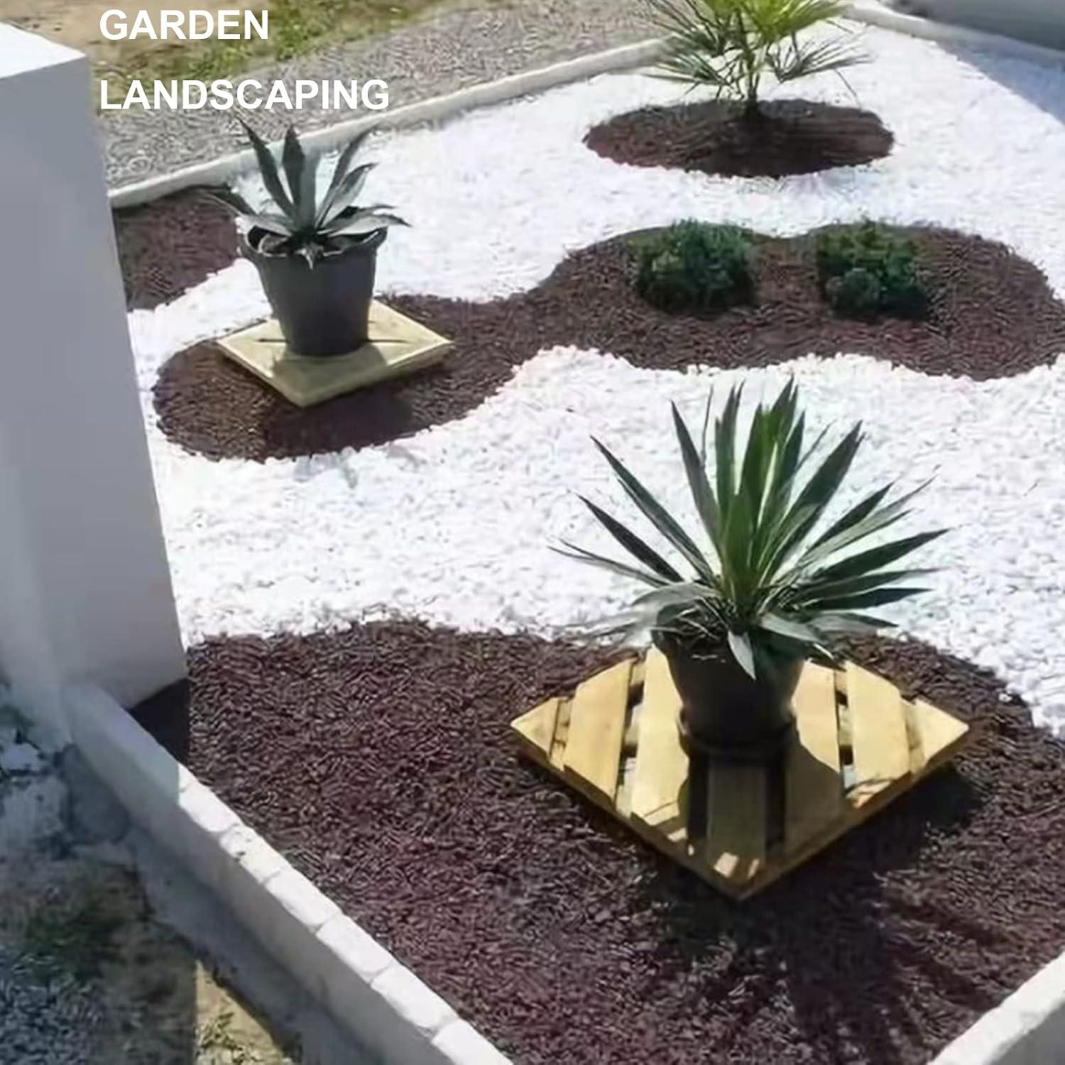 Piedras Pulidas Blancas Mate HappyFiller 8.16 kg 2.5-3.8 cm