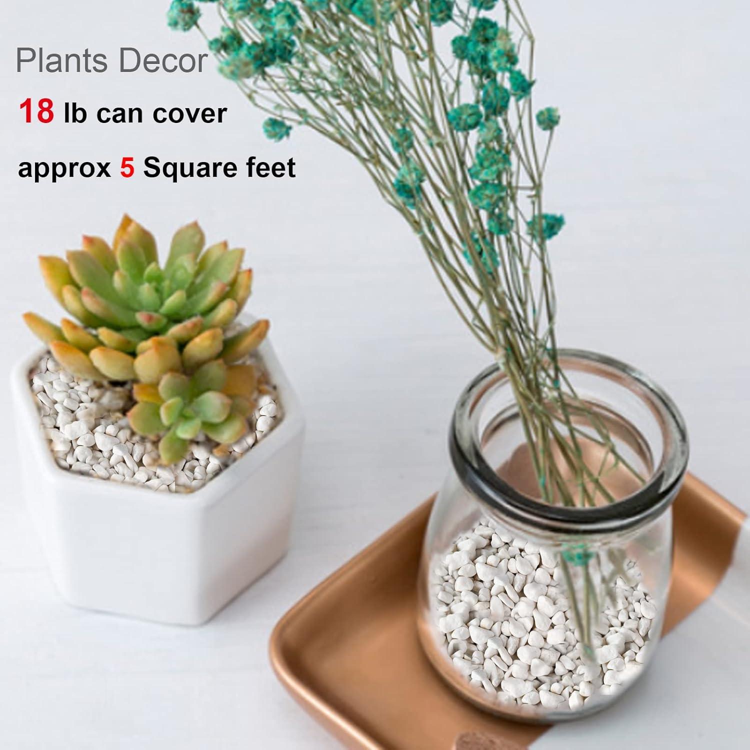 Piedras Pulidas Blancas Mate HappyFiller 8.16 kg 2.5-3.8 cm