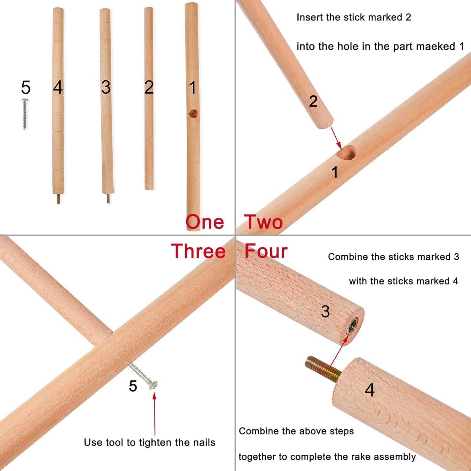 Rastrillo Zen de Jardín Exterior Grande JJJ Arts 121.92 cm