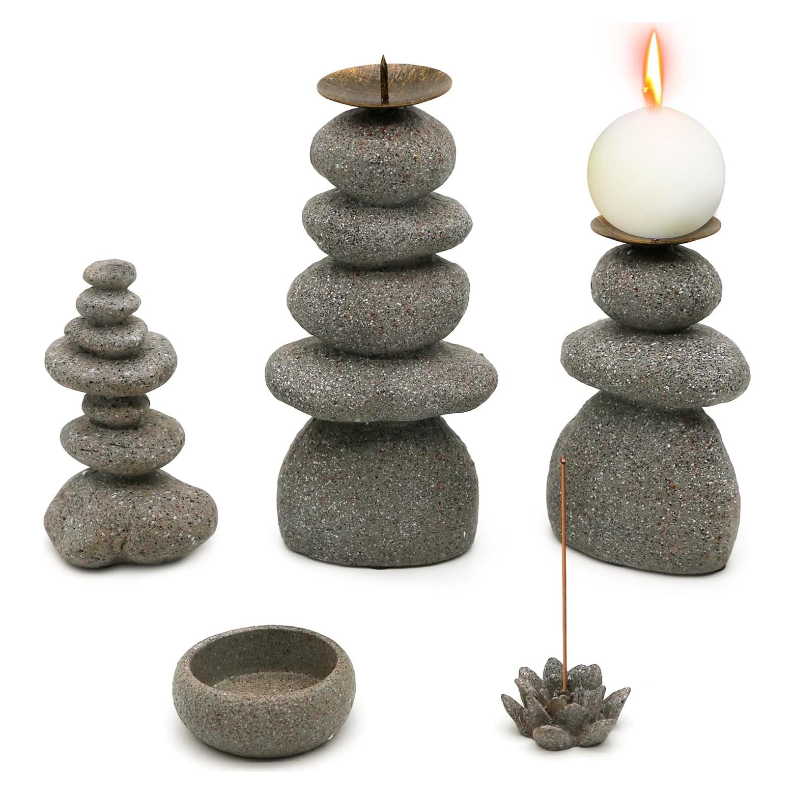 Juego de 5 Soportes de Vela BangBangDa - Decoración Zen