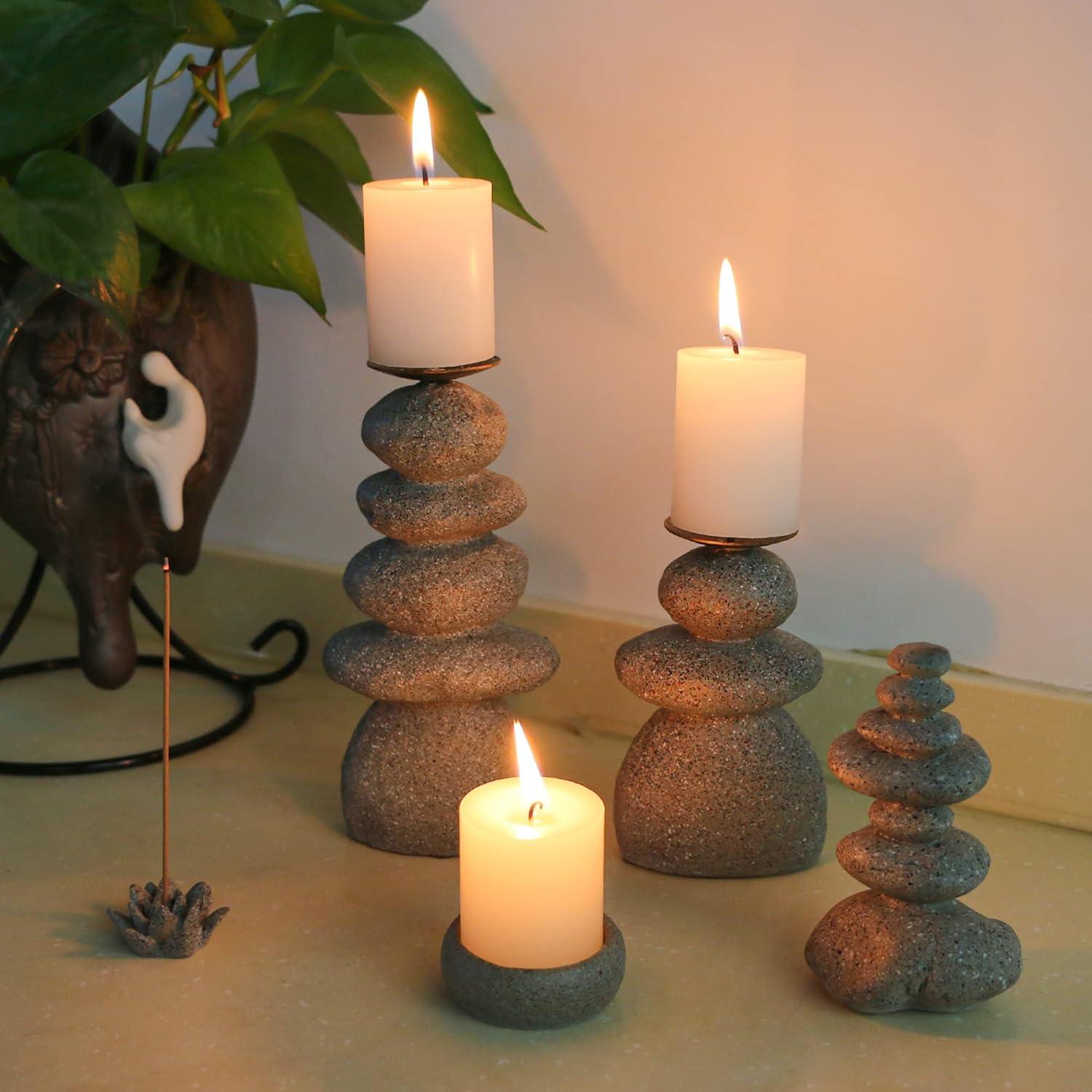 Juego de 5 Soportes de Vela BangBangDa - Decoración Zen