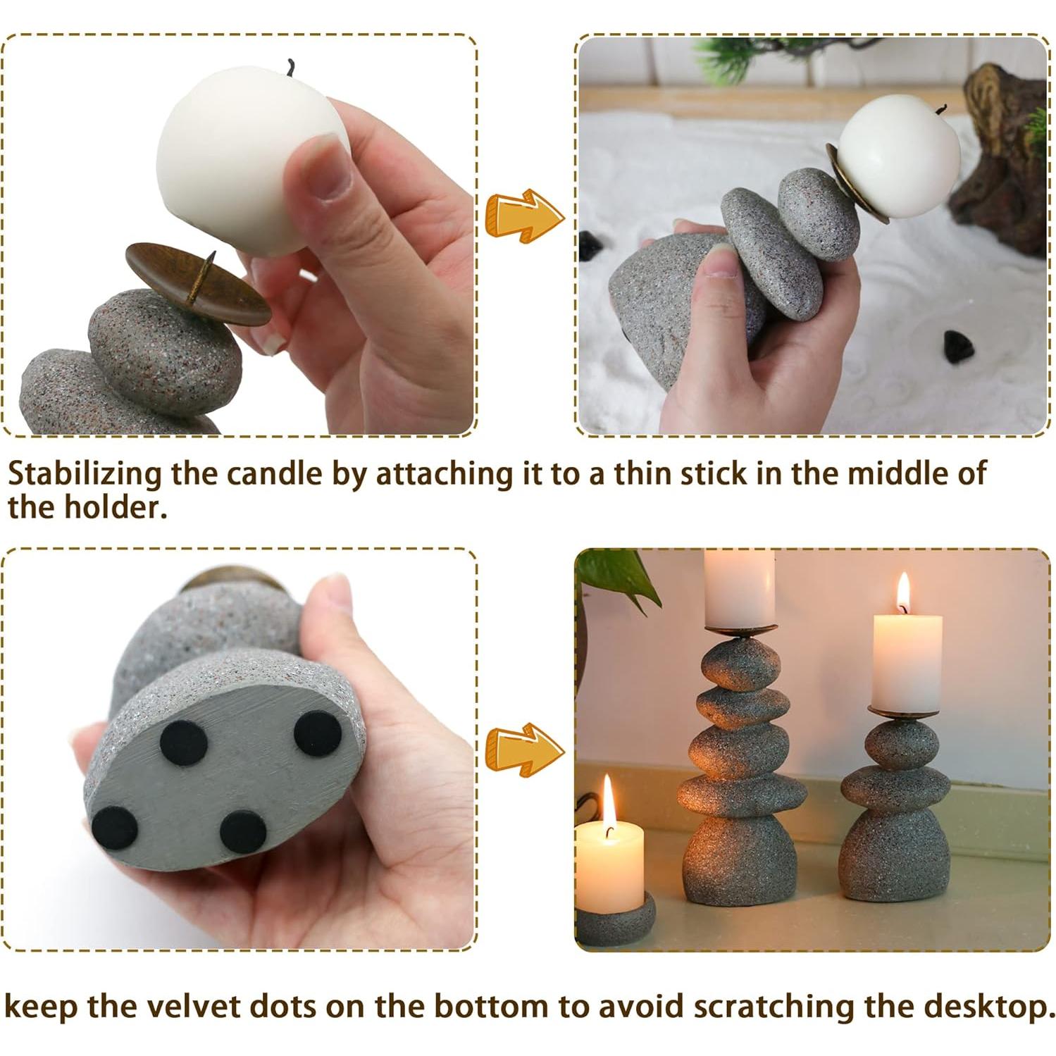 Juego de 5 Soportes de Vela BangBangDa - Decoración Zen