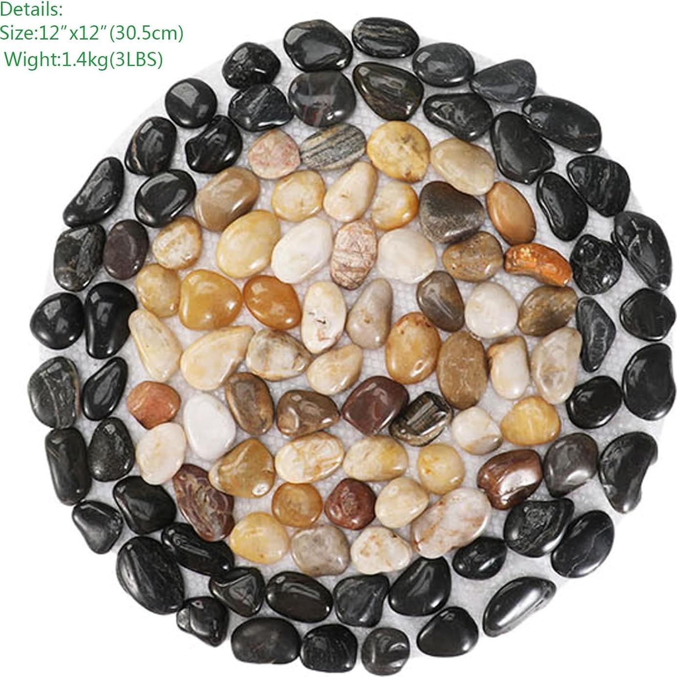 Piedras de Paso de Jardín EYZH 30 cm Antideslizantes 3 Piezas