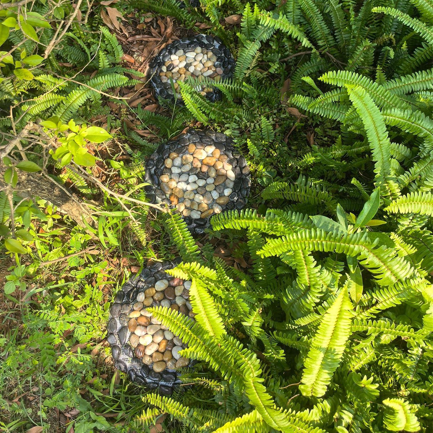 Piedras de Paso de Jardín EYZH 30 cm Antideslizantes 3 Piezas