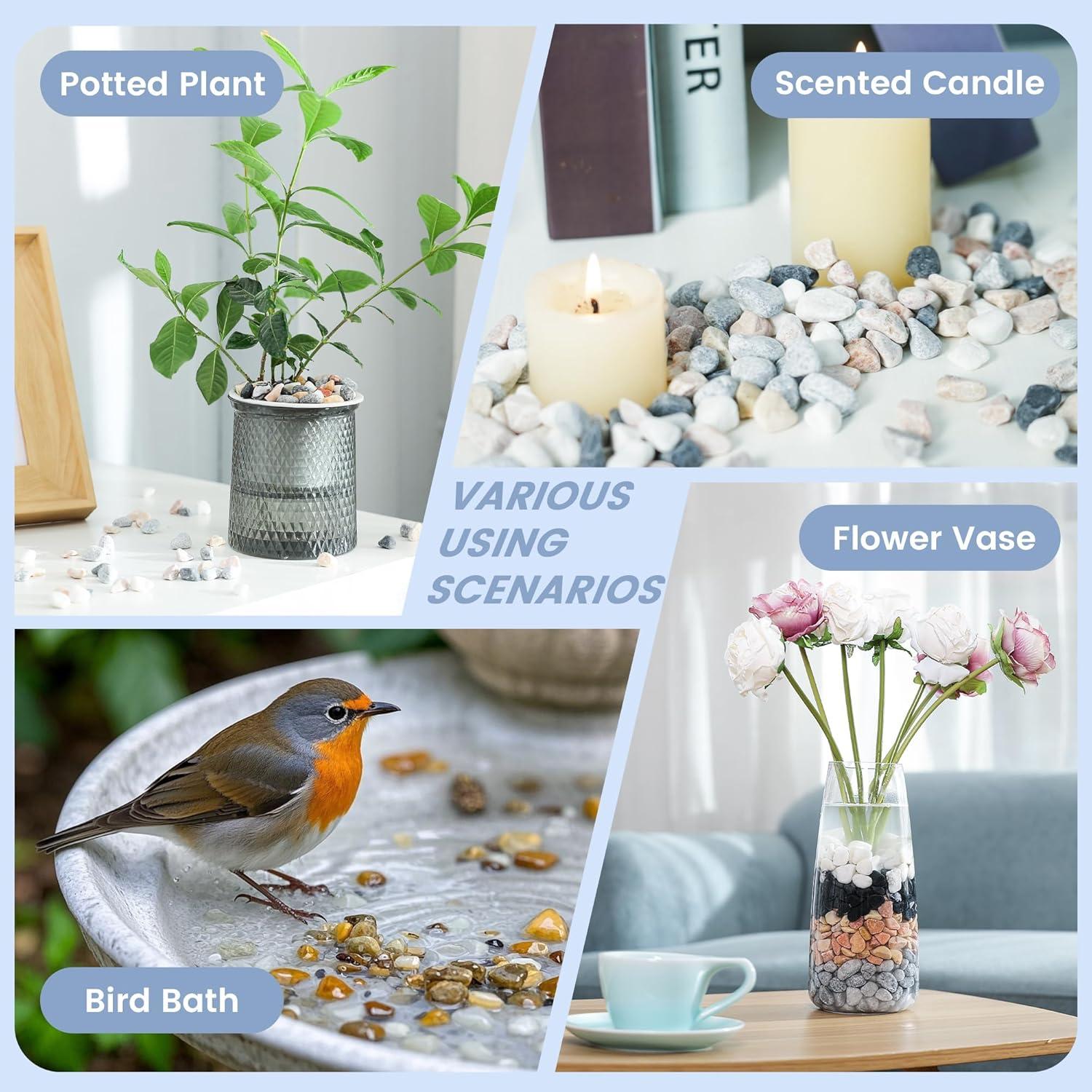 Grava Mixta Natural SIDONG 4.54 KG para Jardín y Acuarios