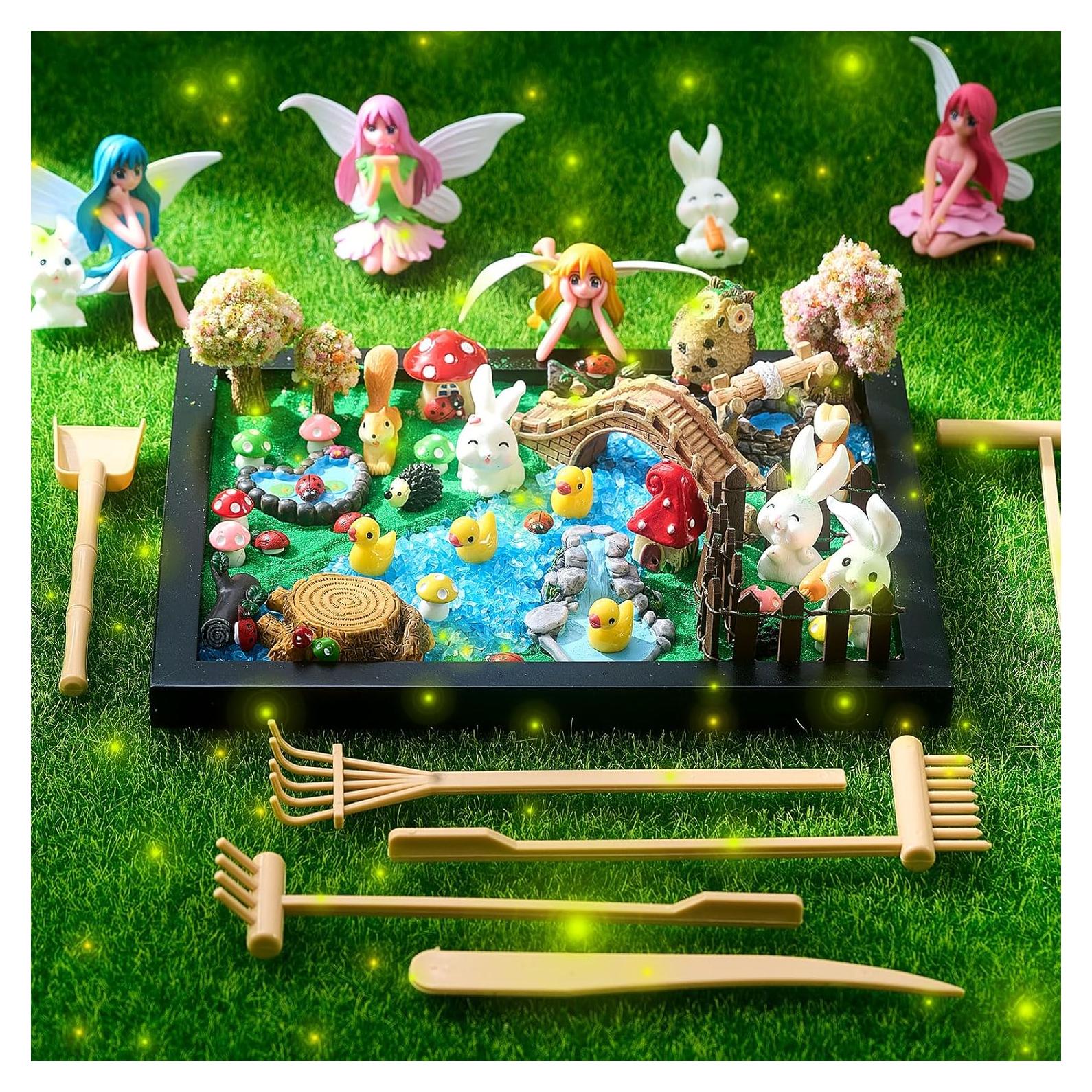 Kit Jardín Zen Soulchen Estilo Hada con Bandeja de Madera