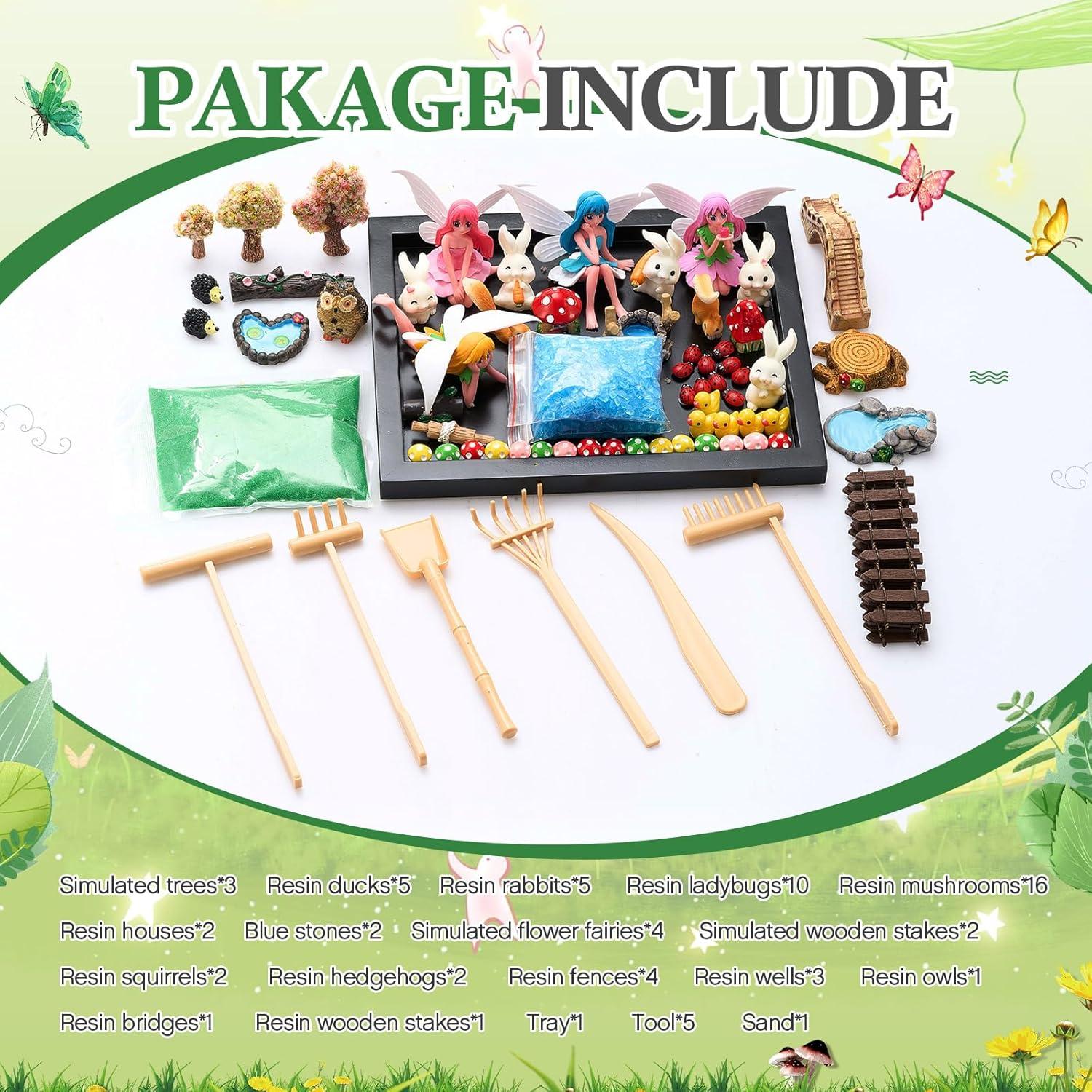 Kit Jardín Zen Soulchen Estilo Hada con Bandeja de Madera