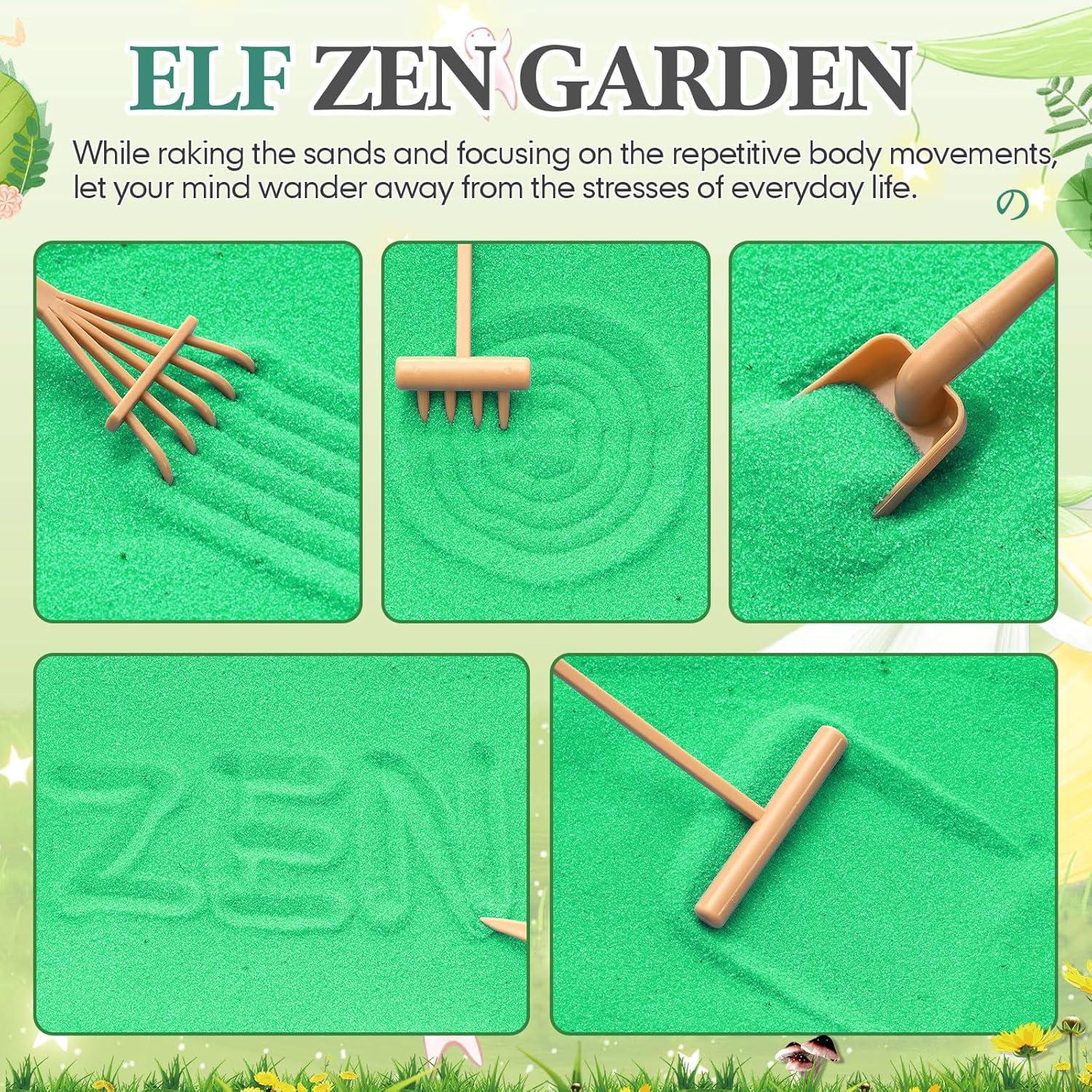 Kit Jardín Zen Soulchen Estilo Hada con Bandeja de Madera