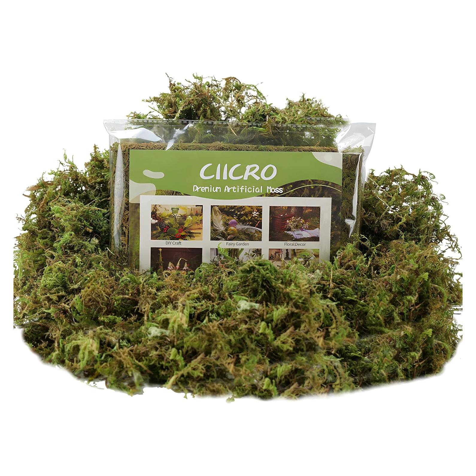 Musgo Falso Verde Natural CIICRO 225g para Manualidades
