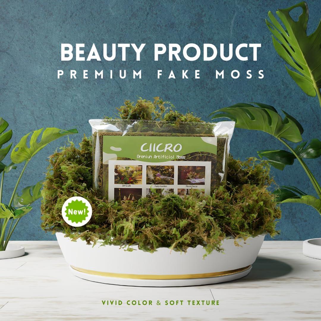 Musgo Falso Verde Natural CIICRO 225g para Manualidades
