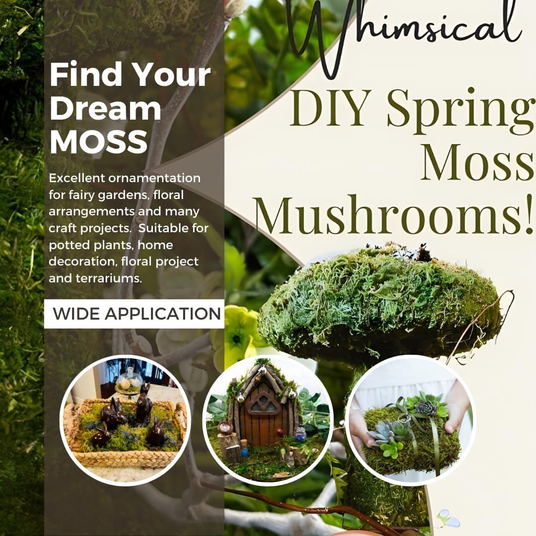 Musgo Falso Verde Natural CIICRO 225g para Manualidades