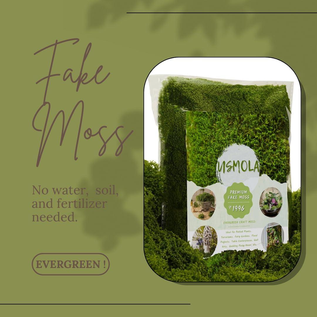 Musgo Falso USMOLA 100g Verde Natural para Decoración