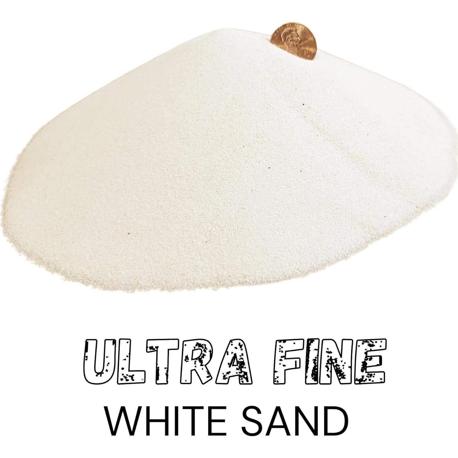 Arena Blanca Natural 1.36 kg para Manualidades y Acuarios