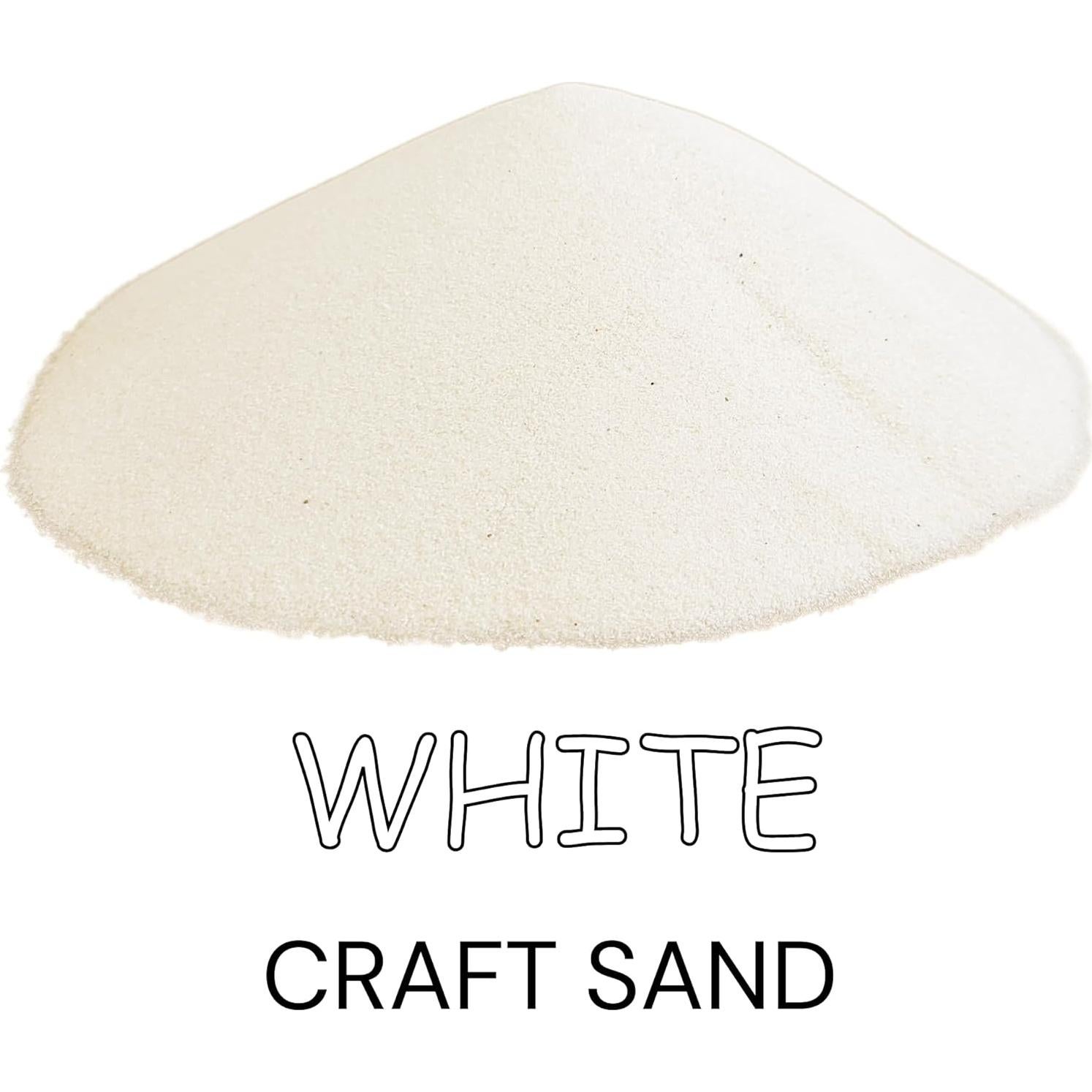 Arena Blanca Natural 1.36 kg para Manualidades y Acuarios