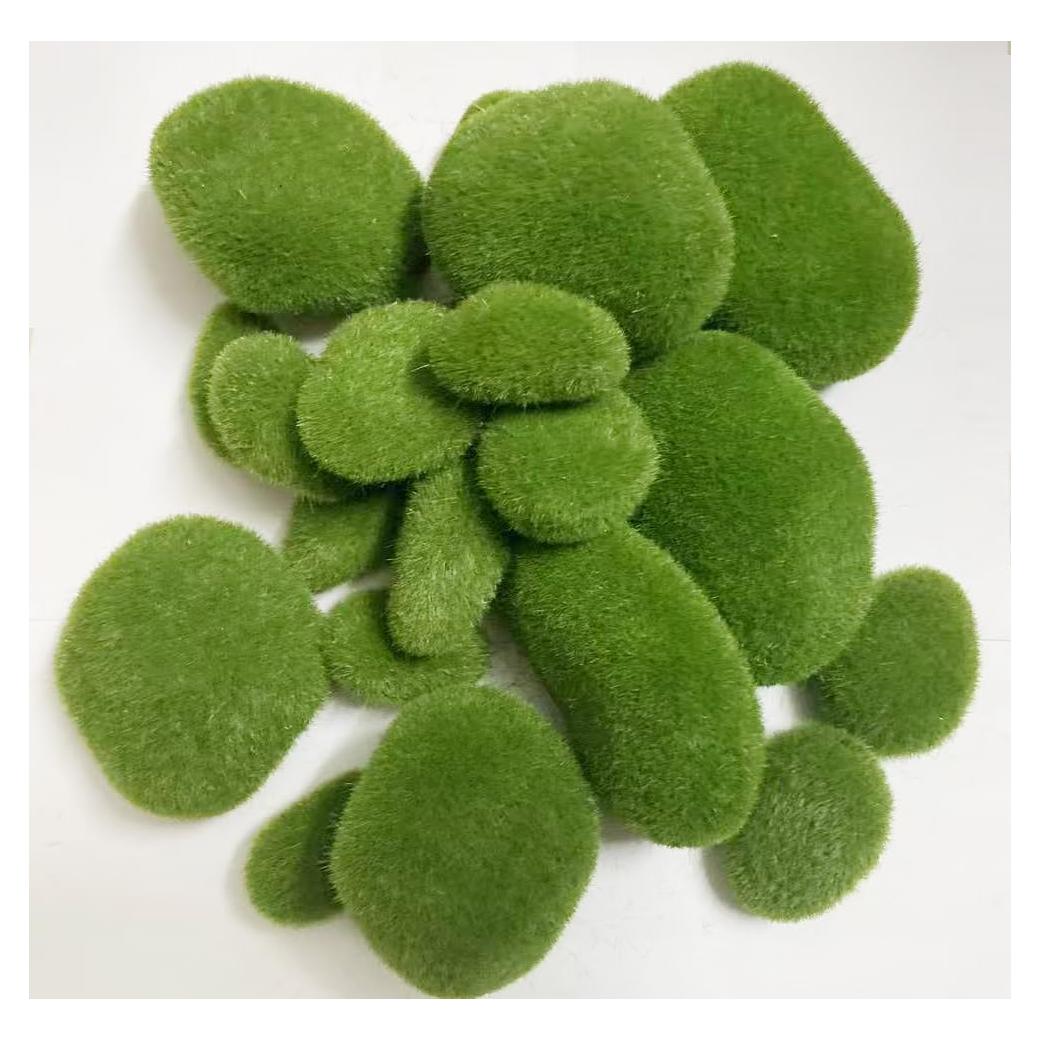 21 Rocas de Musgo Artificial Koiywve para Decoración Interior/Exterior