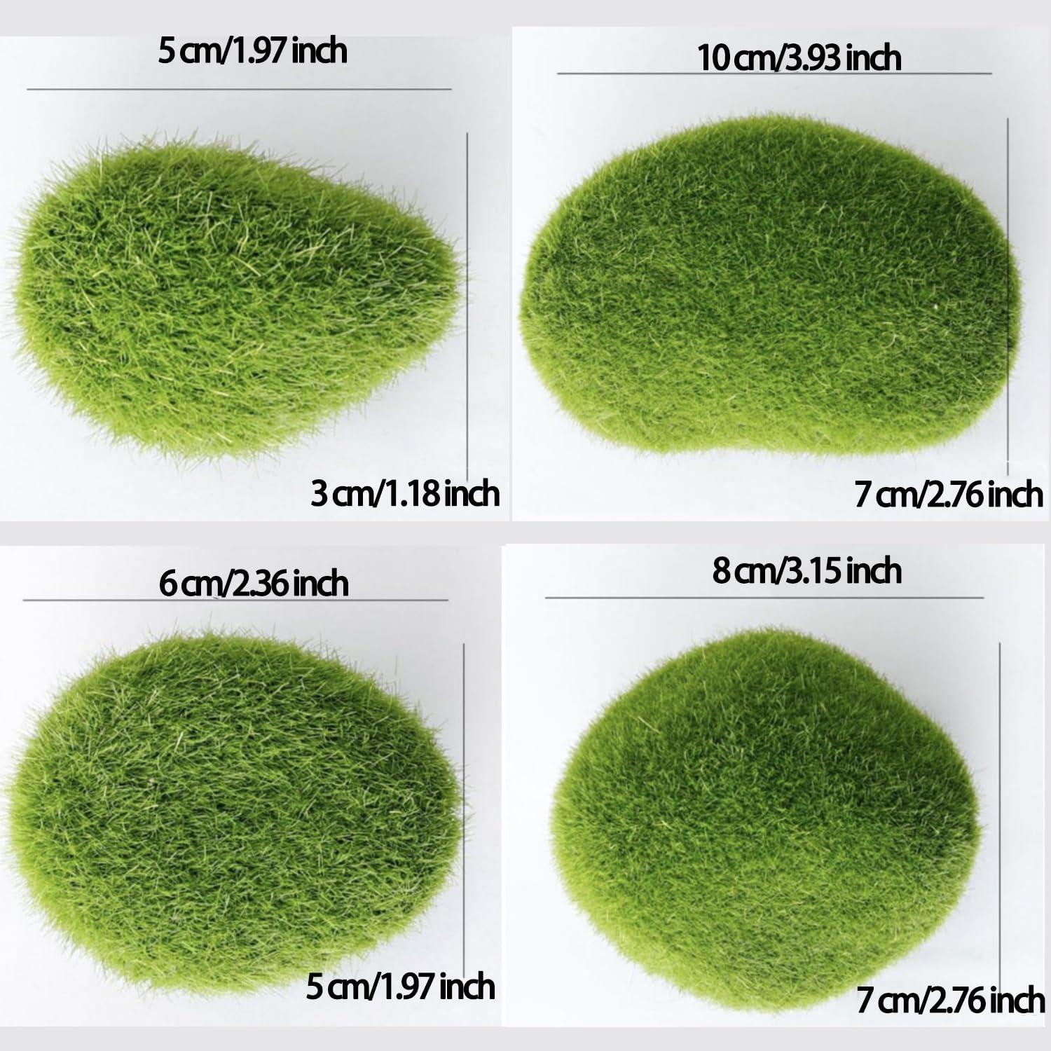 21 Rocas de Musgo Artificial Koiywve para Decoración Interior/Exterior