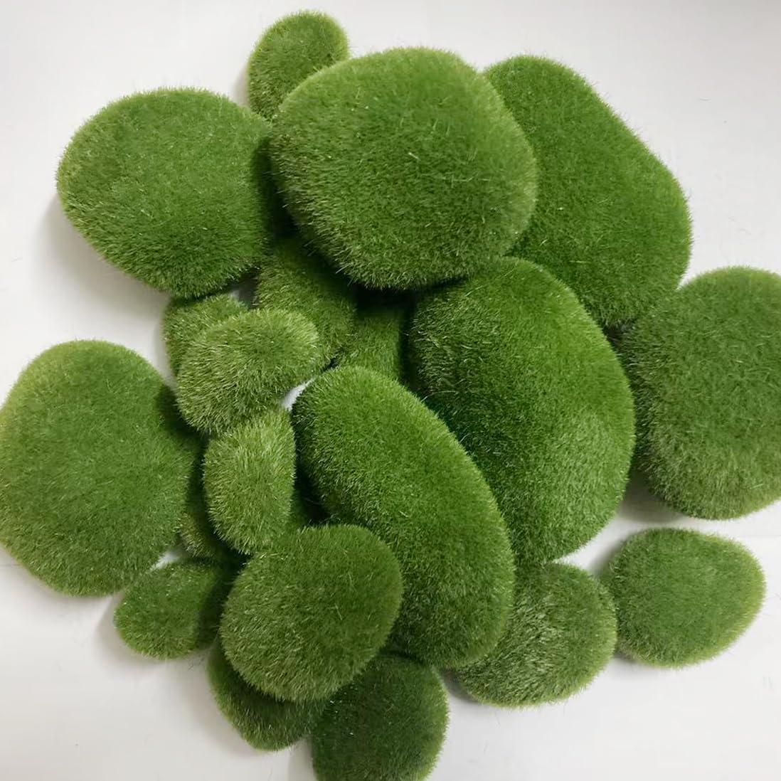 21 Rocas de Musgo Artificial Koiywve para Decoración Interior/Exterior