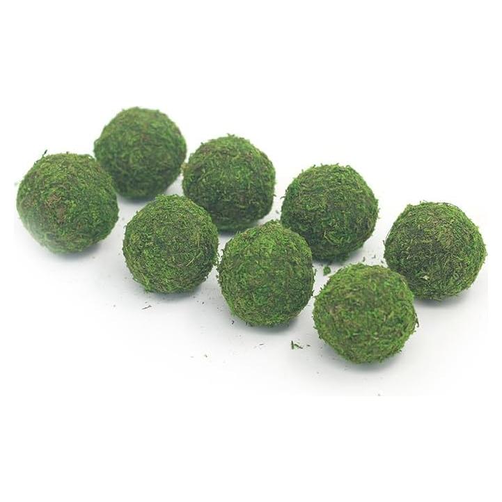 Bolas de Musgo Natural Verde Hechas a Mano 5.08 cm - Compra Agradable