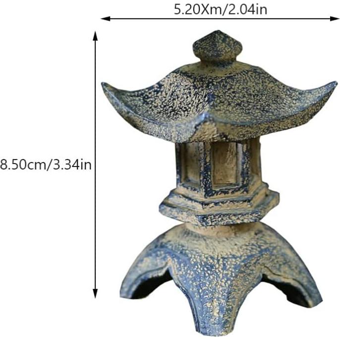 Estatua Pagoda Miniatura Yardwe 8.5x5.2cm Jardín Zen
