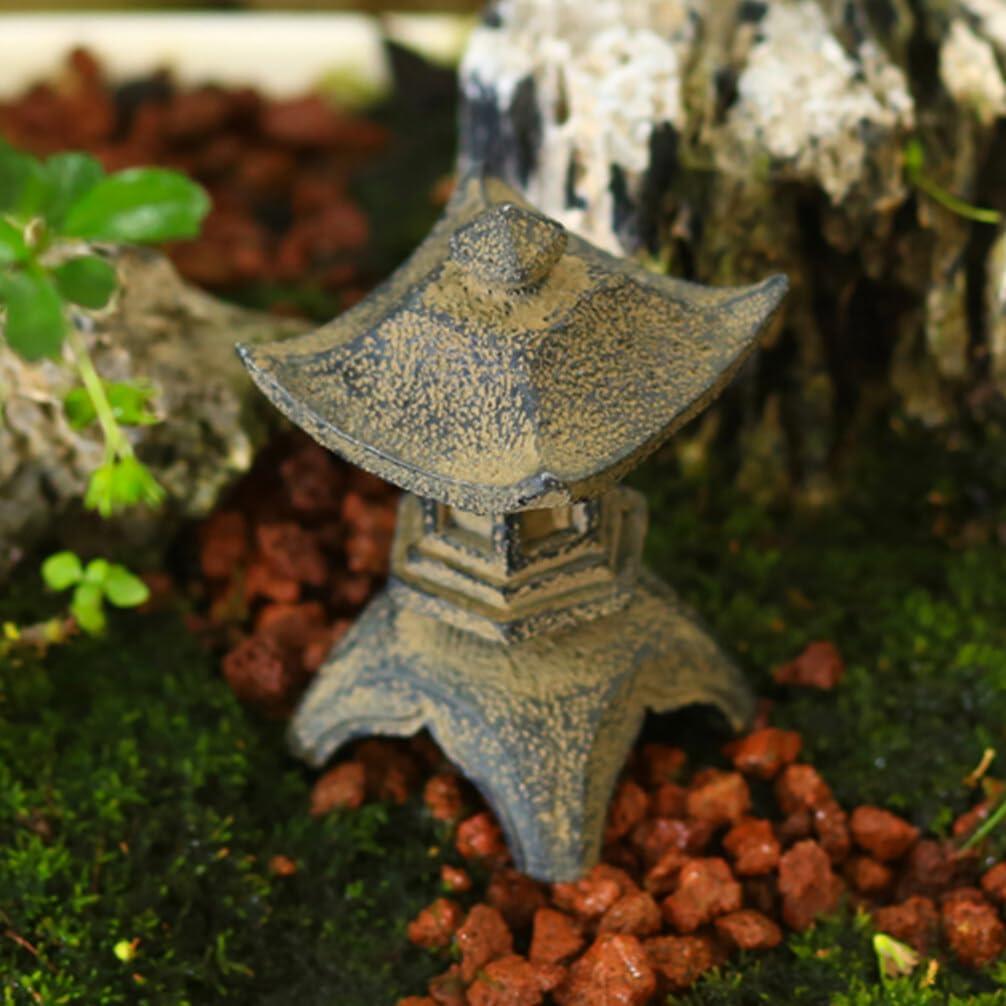 Estatua Pagoda Miniatura Yardwe 8.5x5.2cm Jardín Zen