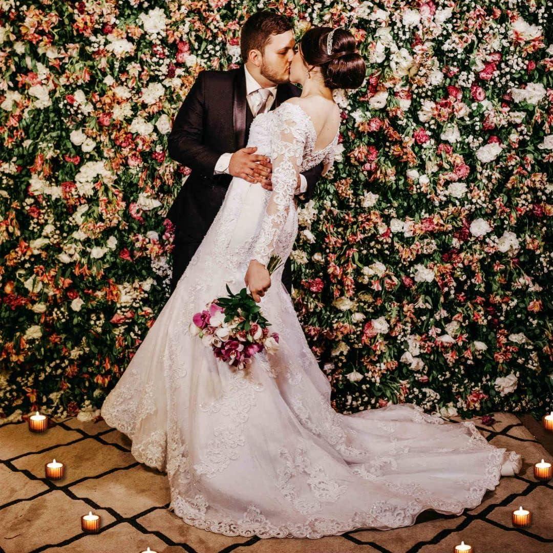 Juego de 12 Soportes para Velas Tealight VOHO Vidrio Marrón