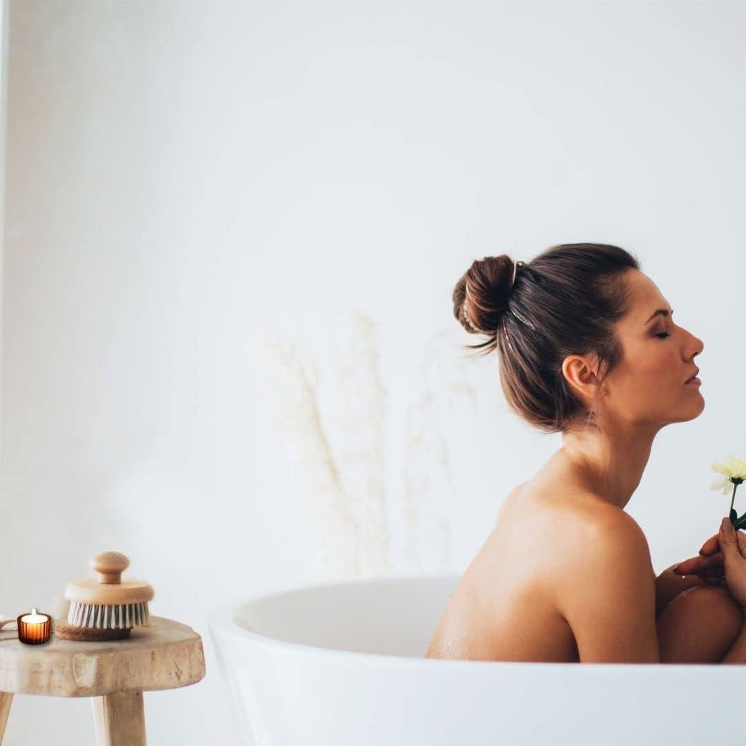 Juego de 12 Soportes para Velas Tealight VOHO Vidrio Marrón