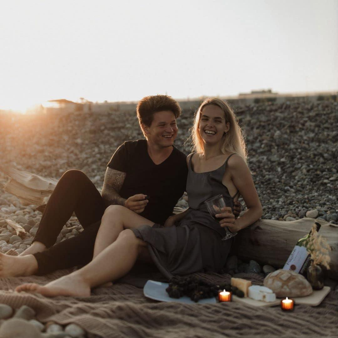 Juego de 12 Soportes para Velas Tealight VOHO Vidrio Marrón