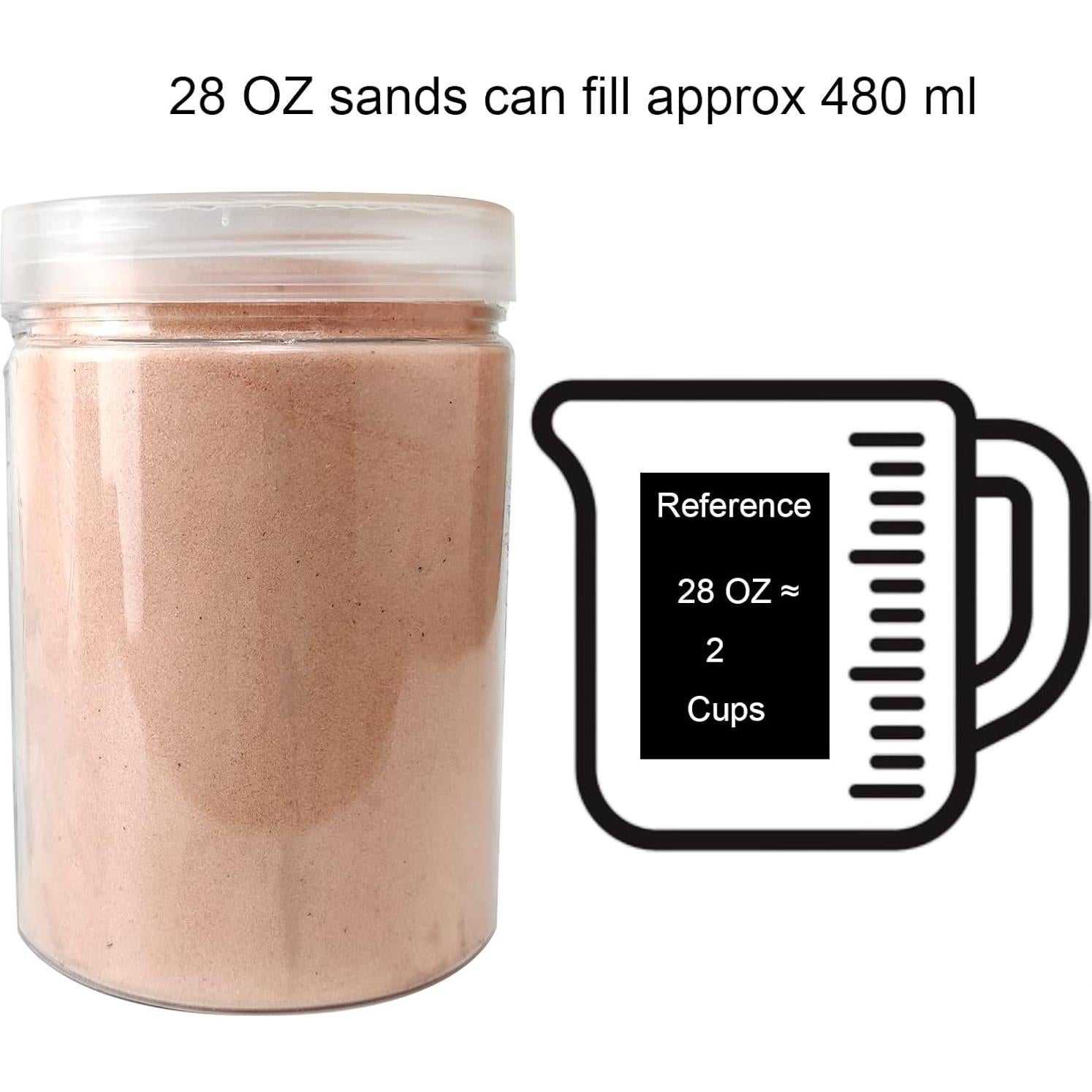 Arena Decorativa Salmón FillerFeliz 793g para Bodas y Manualidades