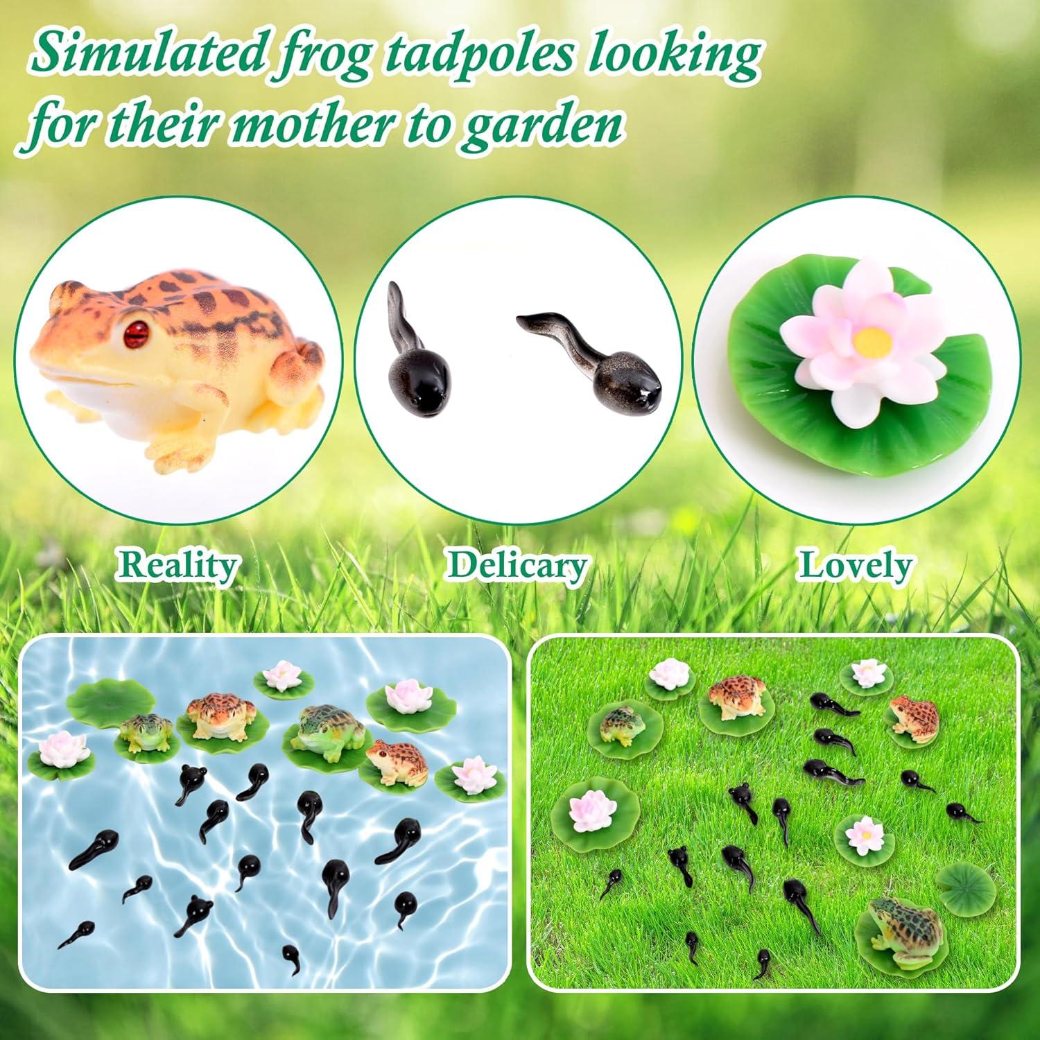 30 Piezas Accesorios de Estanque Flotantes Puideon - Plantas de Loto