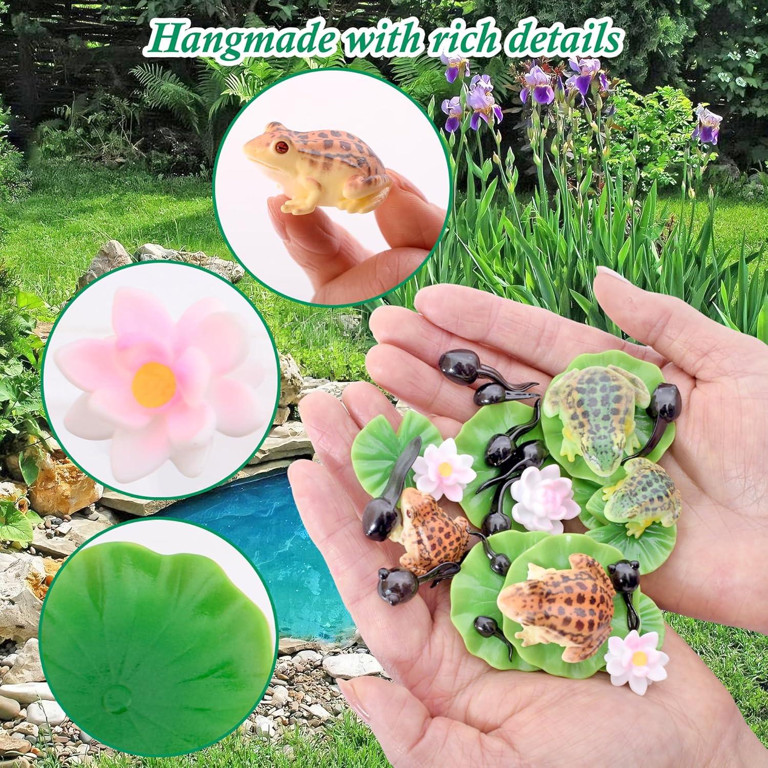 30 Piezas Accesorios de Estanque Flotantes Puideon - Plantas de Loto