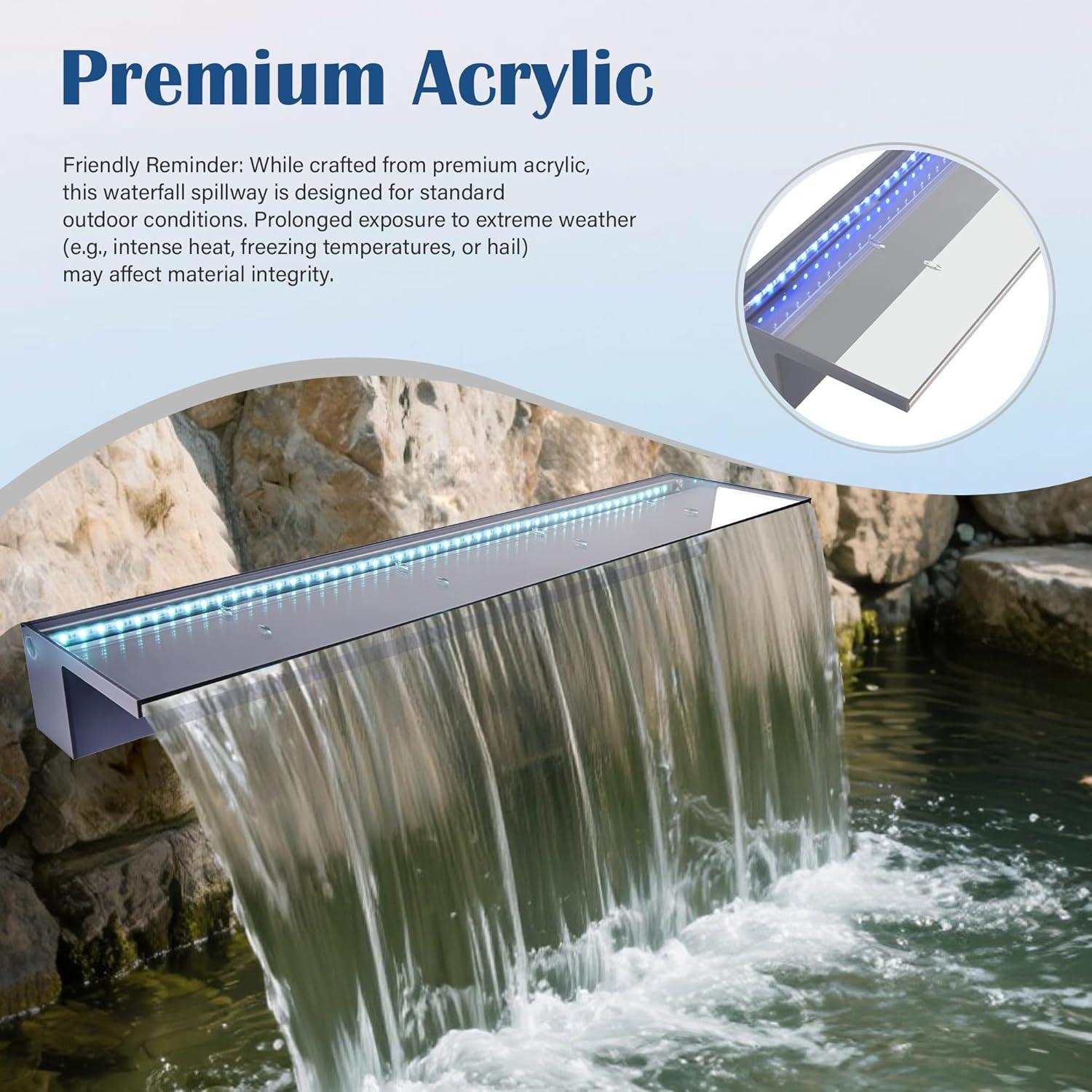 Fuente de Estanque SUMGREEN 91 cm con Luz LED Multicolor