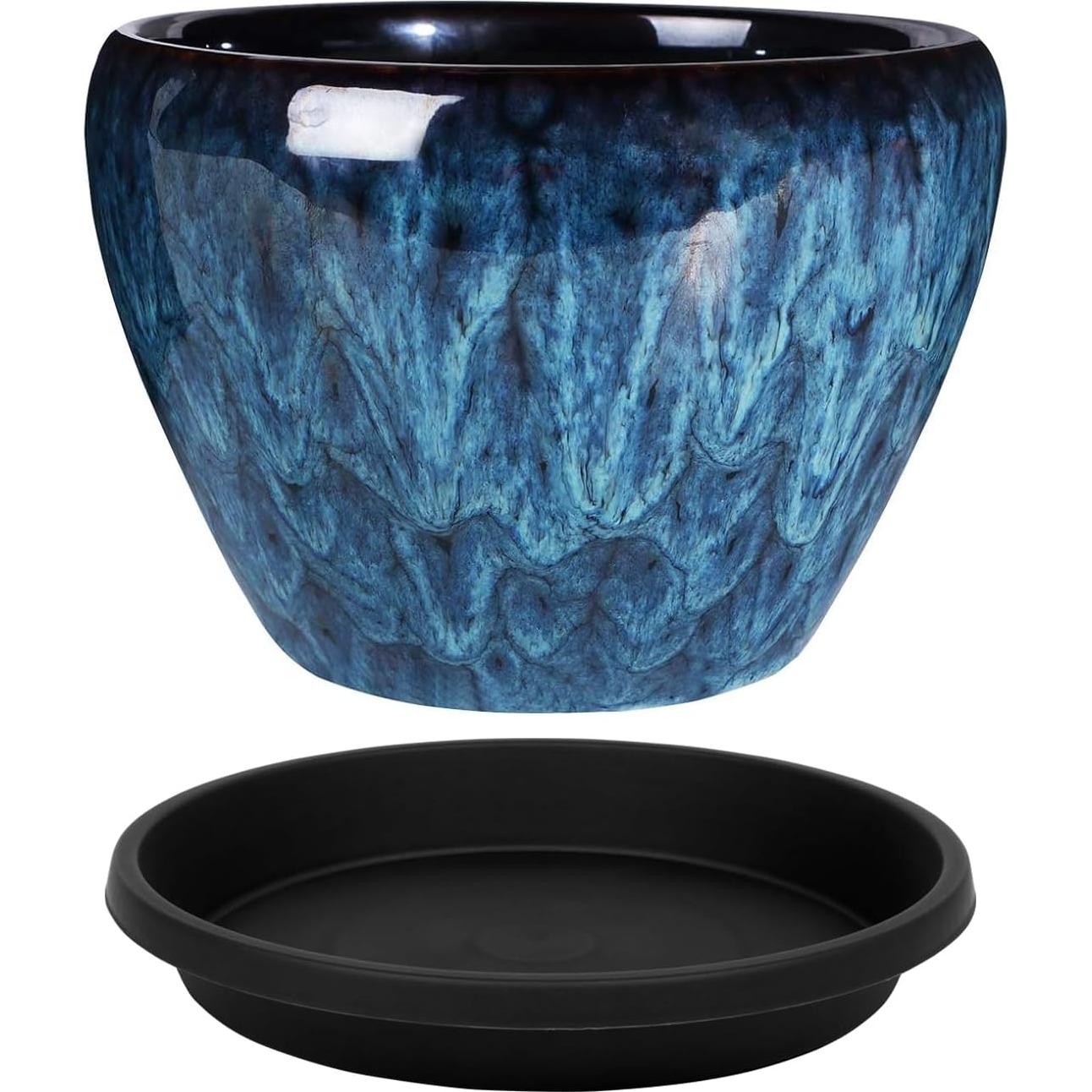 Plato para Plantas 6" Negro NIMYAU - 5 Paquetes Recolectores