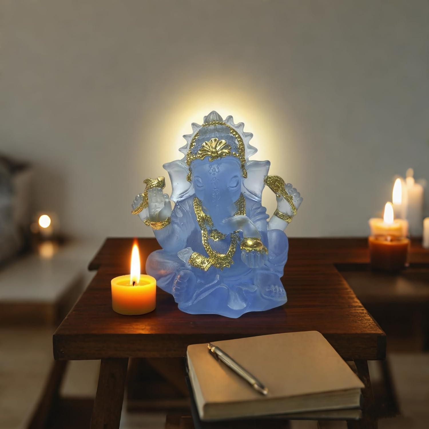 Estatua de Ganesha Azul 7.99 cm - Decoración Hindú