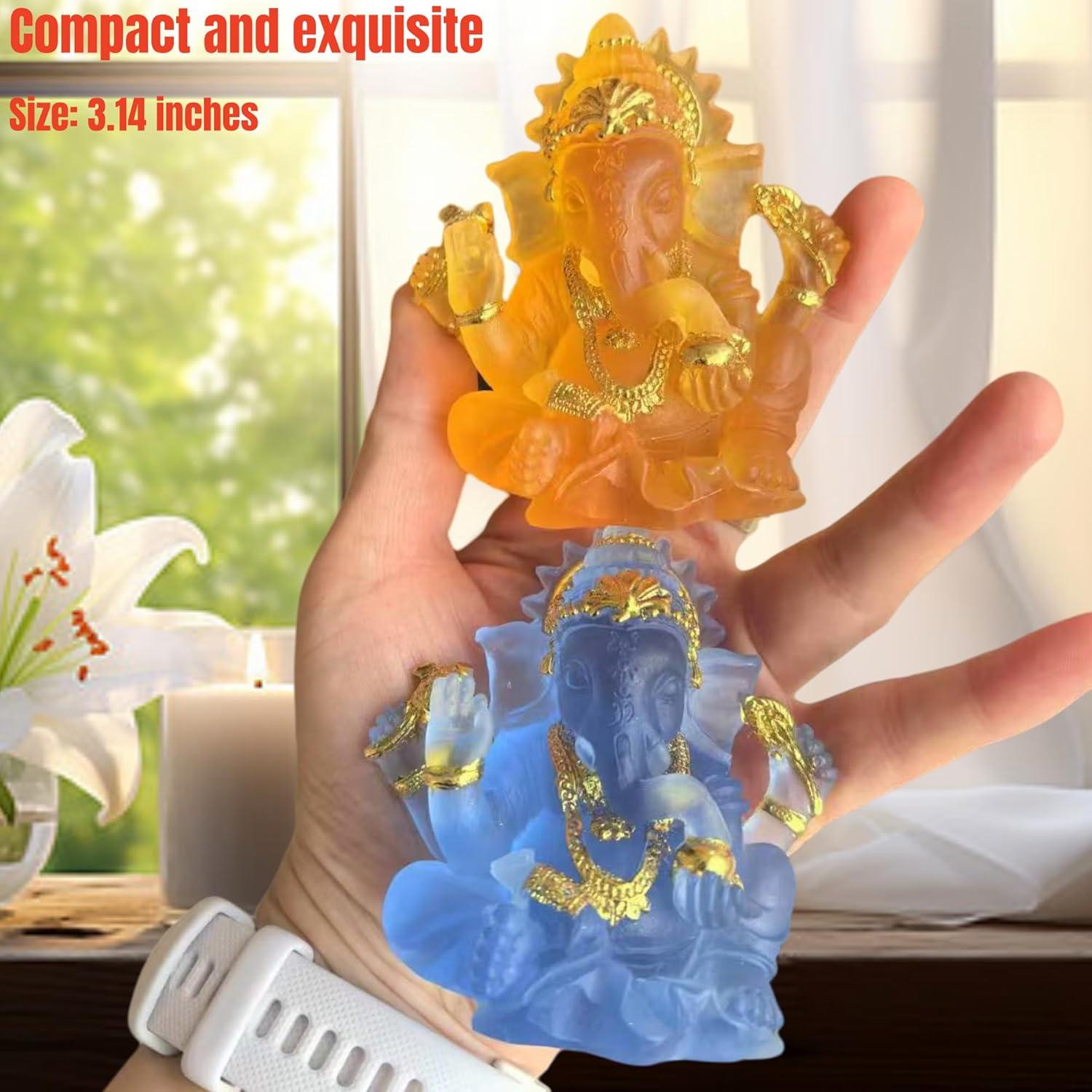 Estatua de Ganesha Azul 7.99 cm - Decoración Hindú