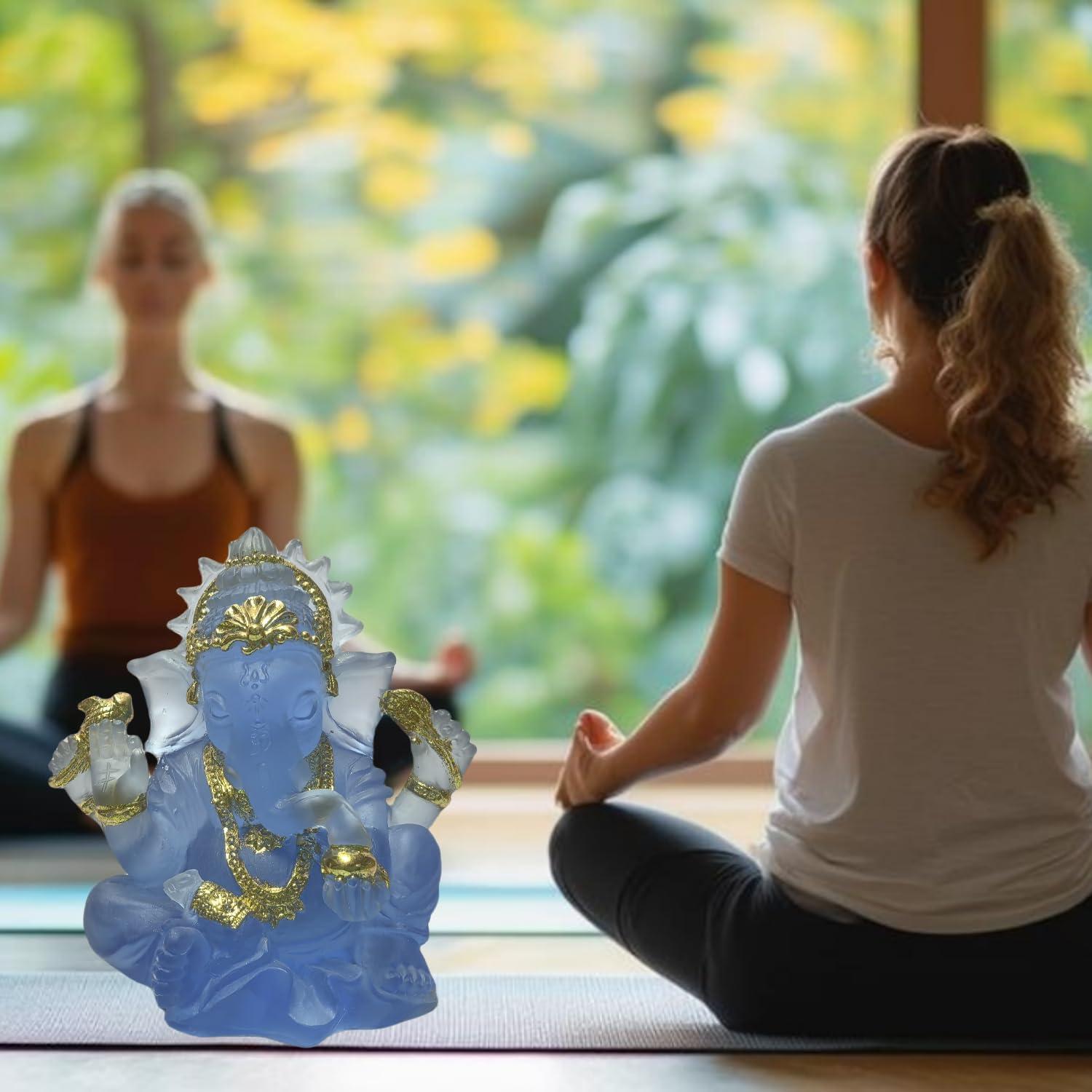 Estatua de Ganesha Azul 7.99 cm - Decoración Hindú