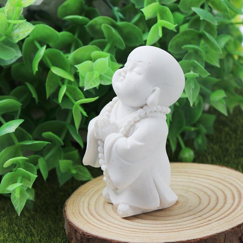Estatuas de Buda Minimalistas de Arenisca 2 Pcs Decoración Zen