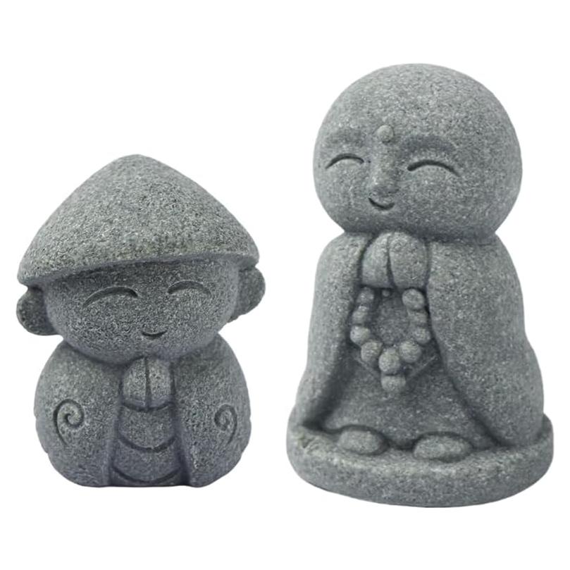 Estatuas de Buda Miniatura Zen 2 Piezas SHIDXIB 4.5cm