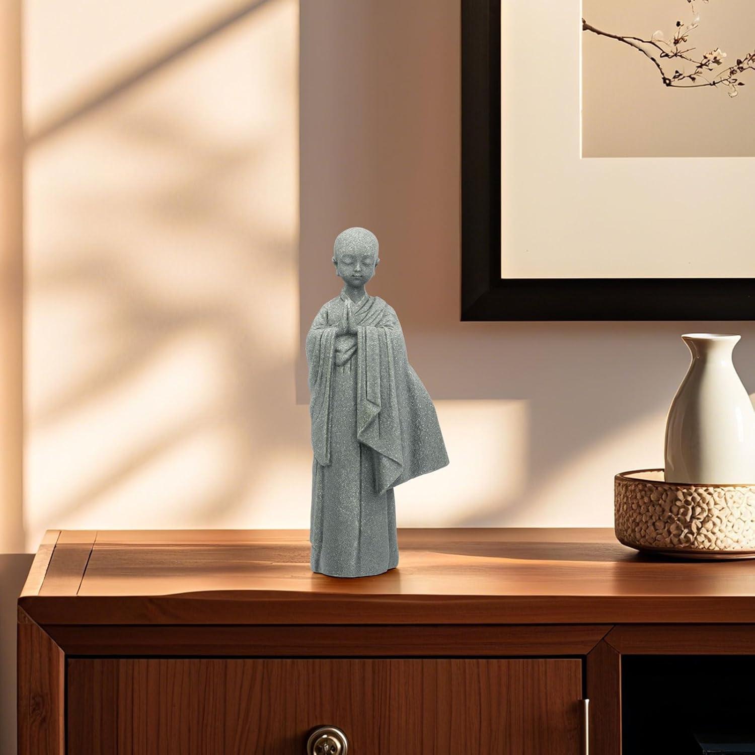 Estatua de Buda de Piedra BEIZHAN 13.46 cm Zen Decorativa