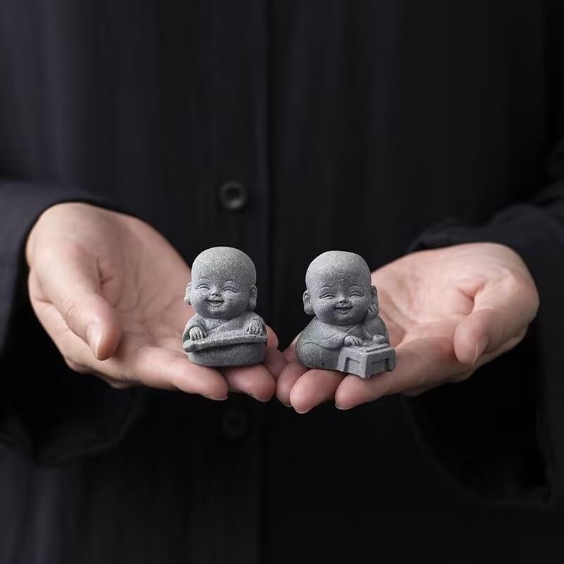 Estatuas de Buda Riendo 4PCS Fovasen - Decoración Feng Shui