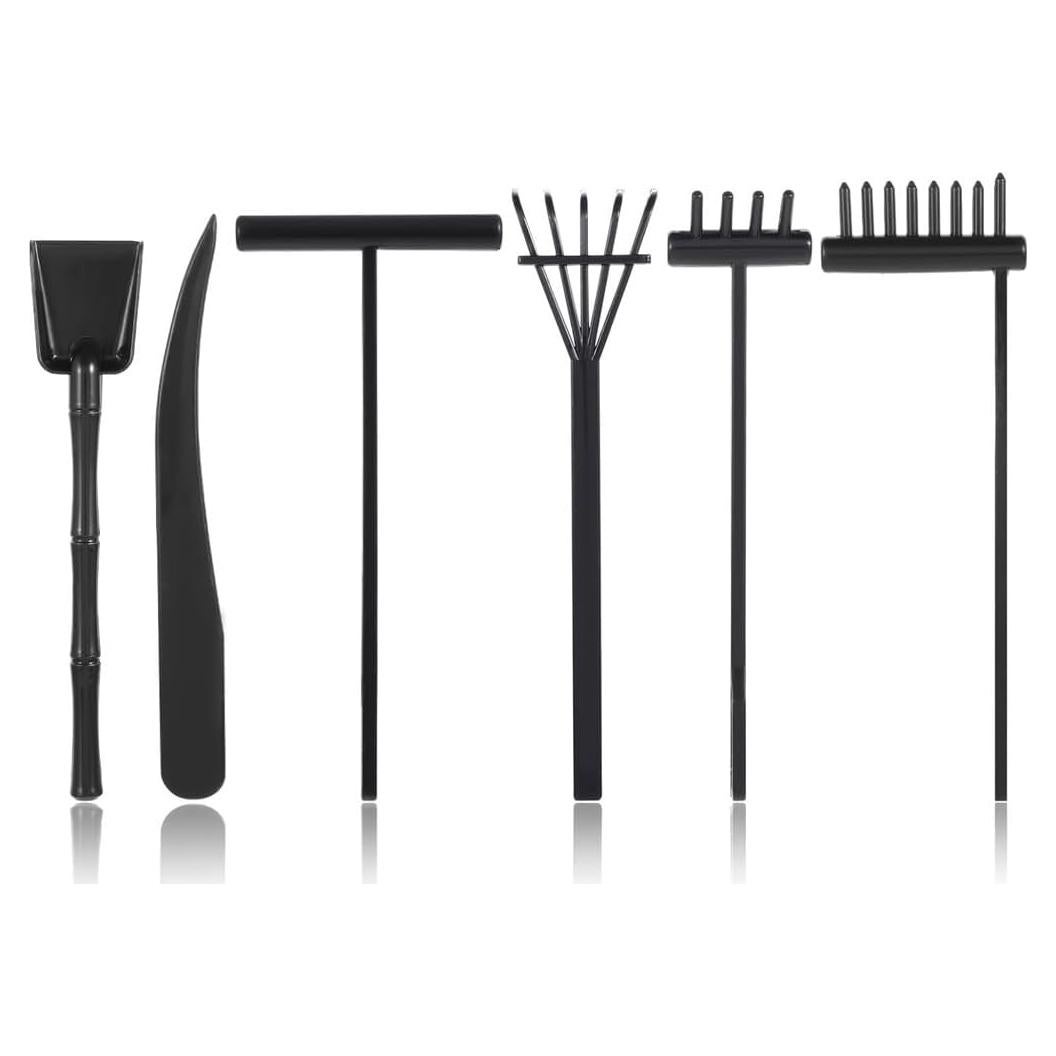 Kit Mini Jardín Zen 6 Piezas Cwouna Accesorios Meditación